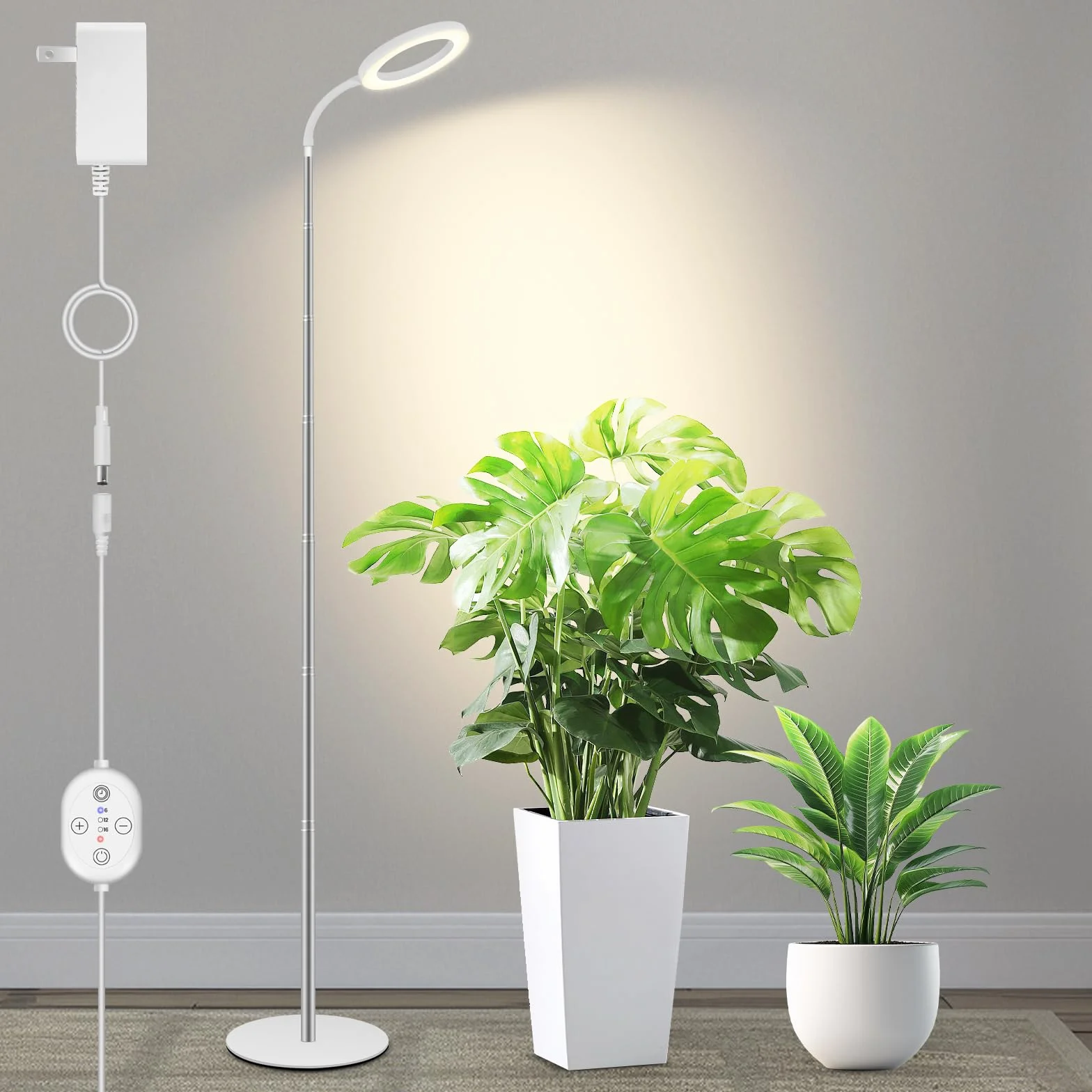 Lampes de croissance LED LUMILEDS 24V spectre complet 660 nm 15W 260 µmol/s/m² hauteur réglable 35-150cm