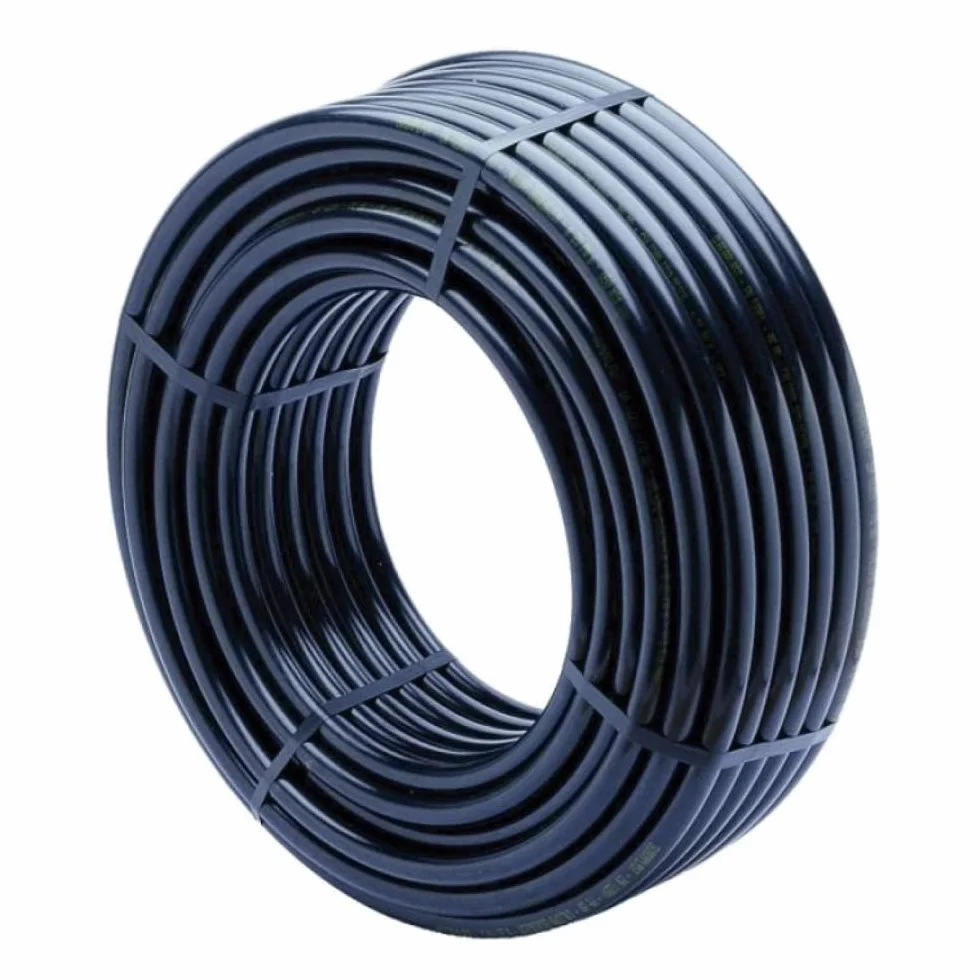 Tuyau d'Arrosage Rigide Polyéthylène Goutte à Goutte Ø 16 mm 100 Mètres Noir