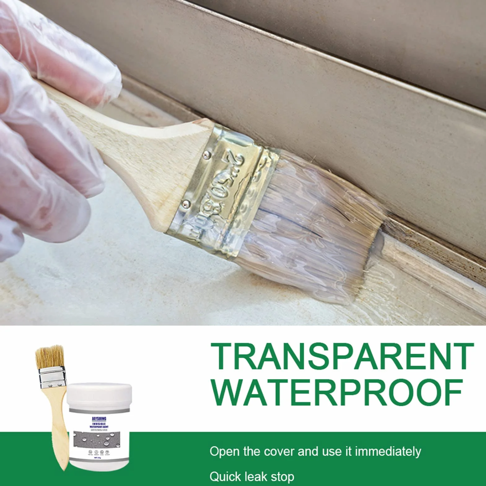 Scellant Imperméable Invisible, Agent de Revêtement Transparent pour Toit, Patio
