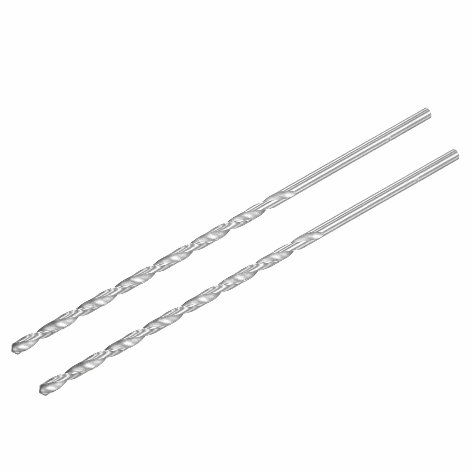 sourcing map HSS Foret Hélicoïdal Extra Long 4mm 160mm 2 Pcs