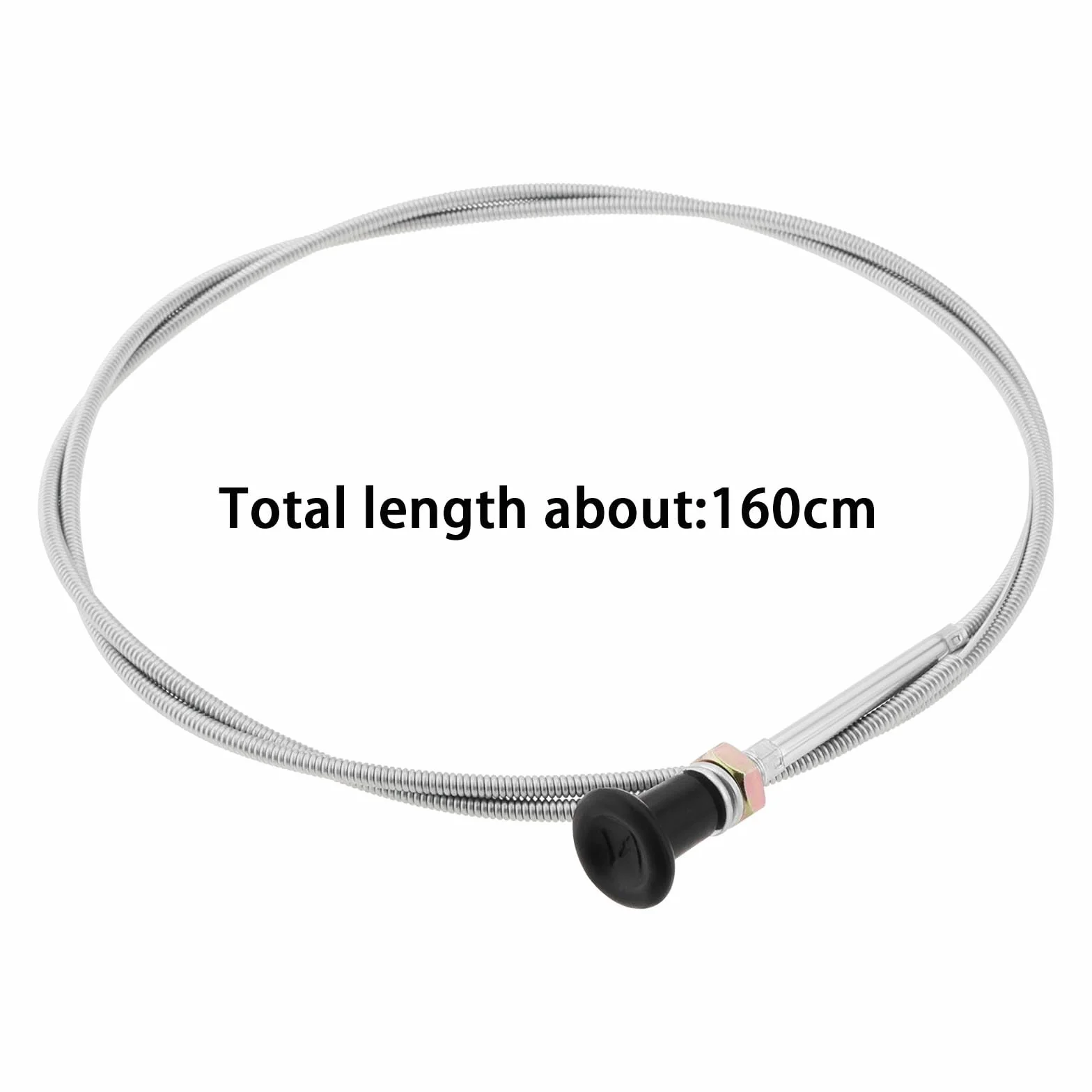Câble de Commande Starter Universel 160 cm 50 mm Course pour Tracteurs de Pelouse Go-Karts