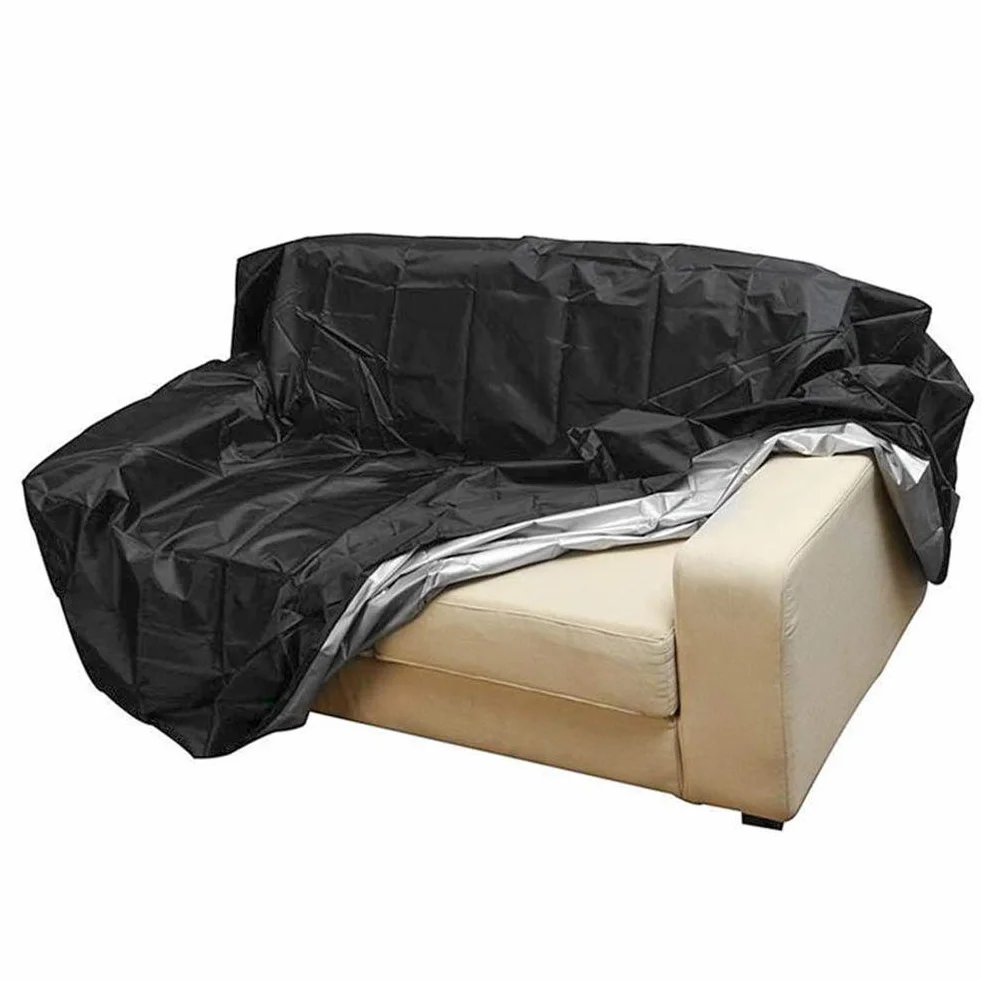 Housse de protection pour banc de jardin 2/3/4 places imperméable anti-UV avec cordon de serrage