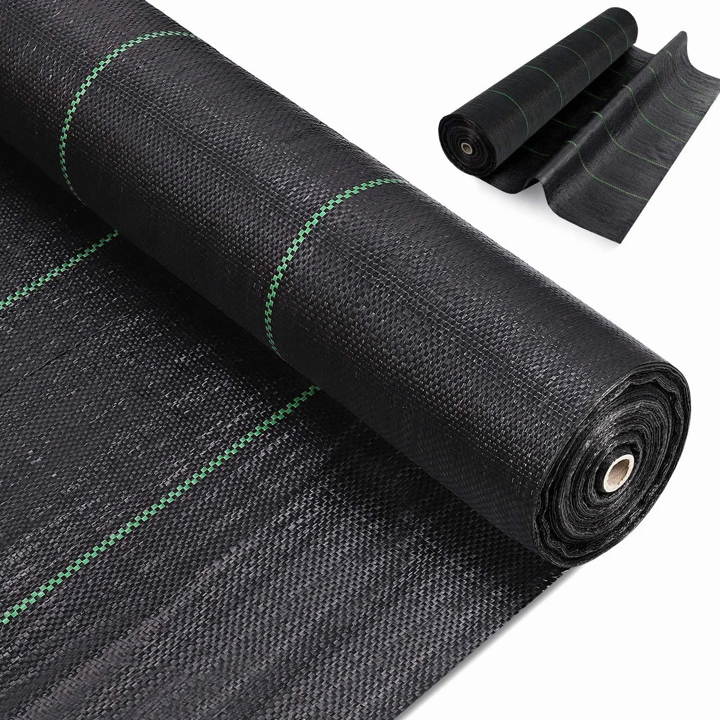 Dripex Toile de Paillage 3m x 25m 90g/㎡ Anti-UV Géotextile Perméable à l'eau Noir