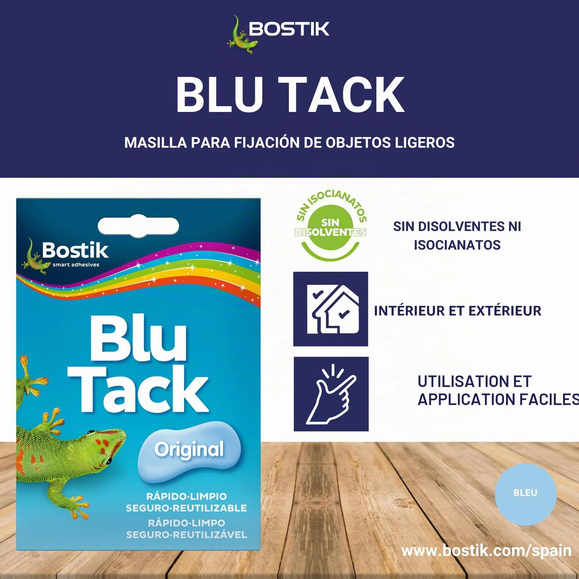 Bostik findley Blu-tack Lot de de mastic adhésif 57 g 1689