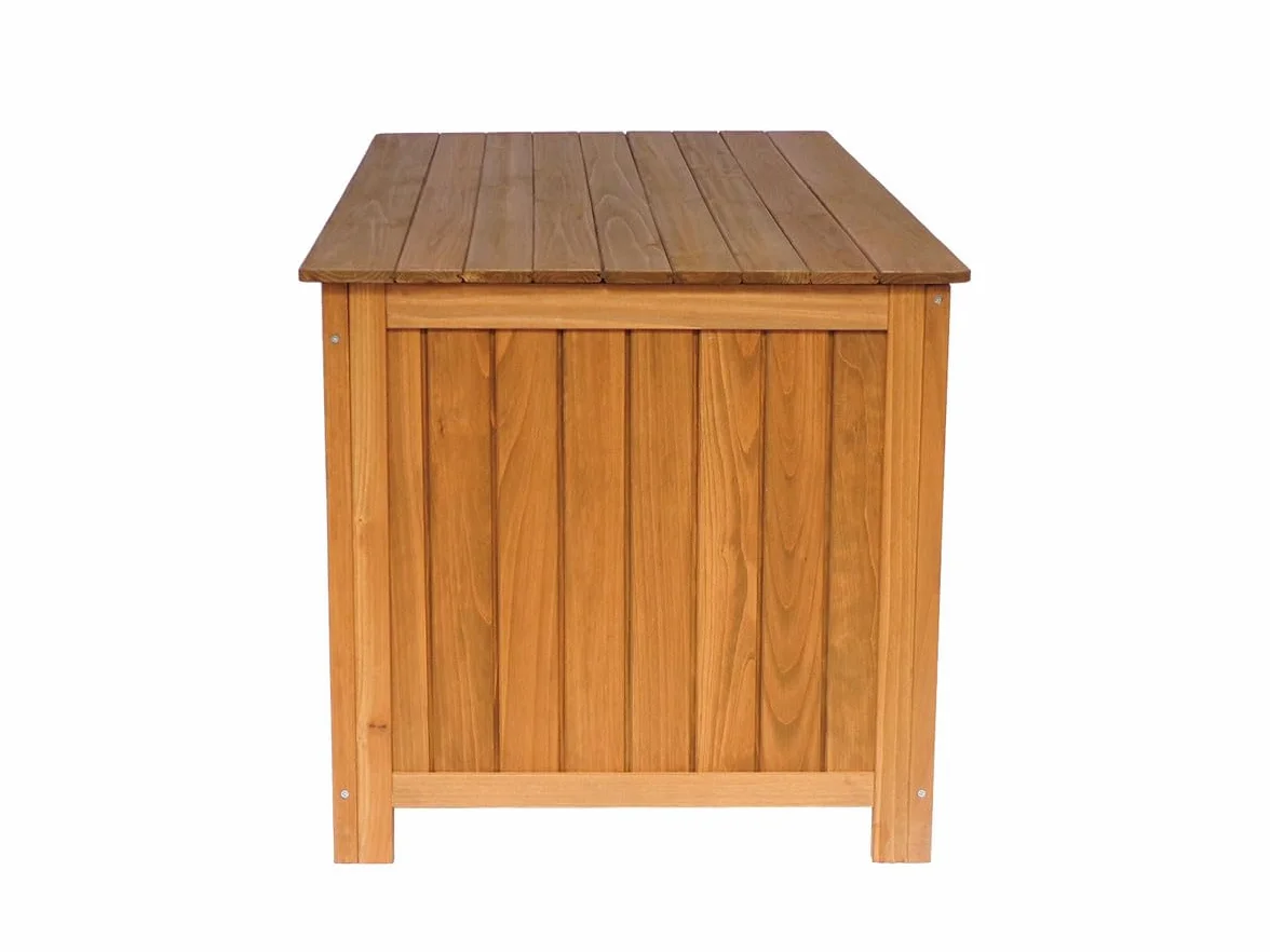 Coffre de Jardin en Bois Macao 130 x 64 x 60 cm Marron
