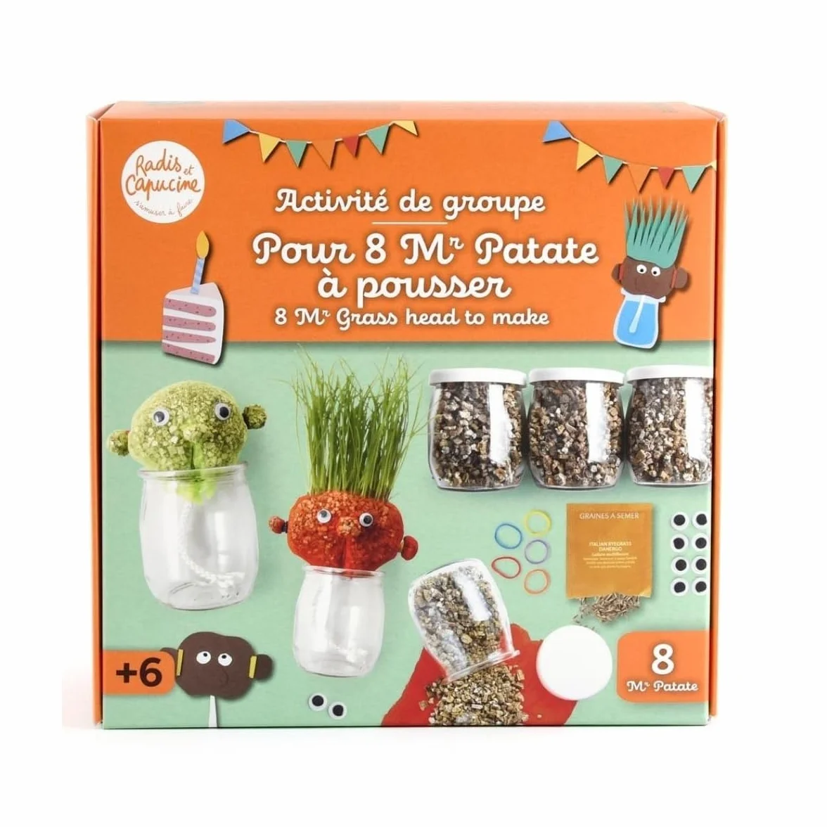 Coffret activité Mr Patate Radis et Capucine