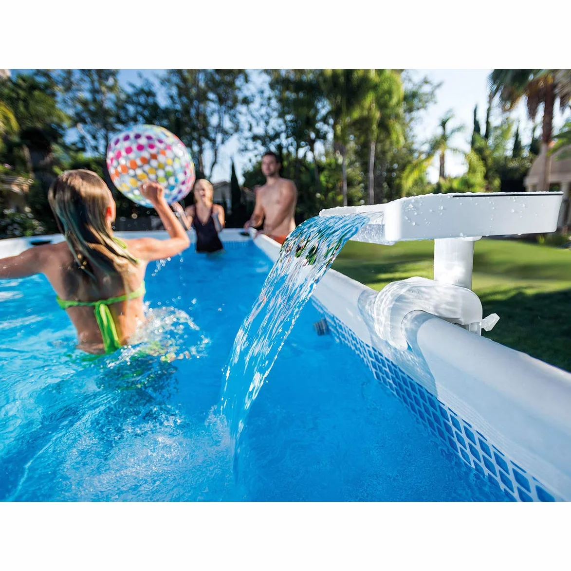 Intex Piscine Cascade LED Multicolore 33,8 x 38,1 x 31,8 cm