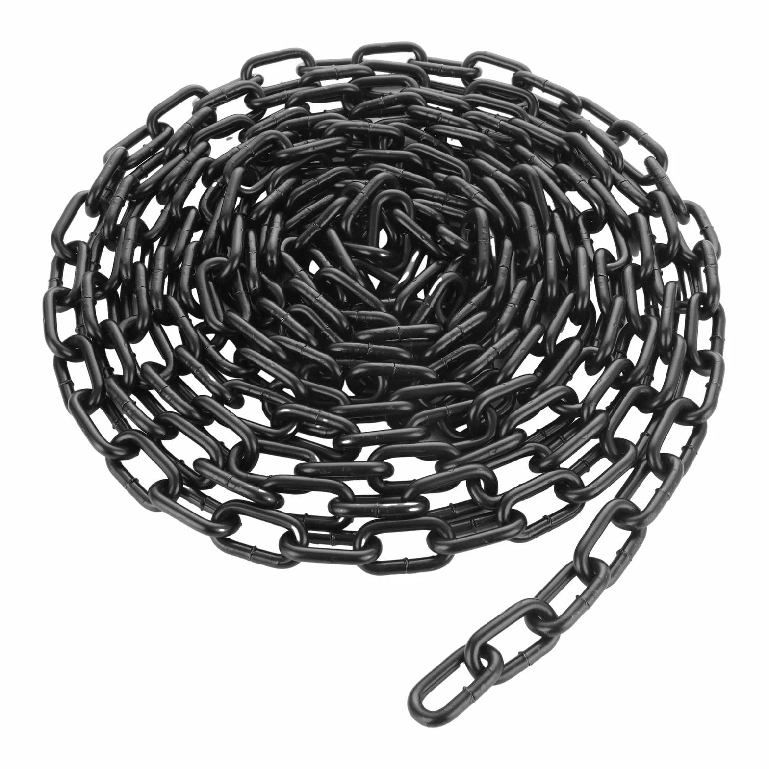 WOPPLXY Chaine Acier en Acier au Carbone, Chainette Metal 6 m φ6 mm, Chaîne de Clôture pour Chaises Hamacs, Clôtures, Hamacs (Noir)