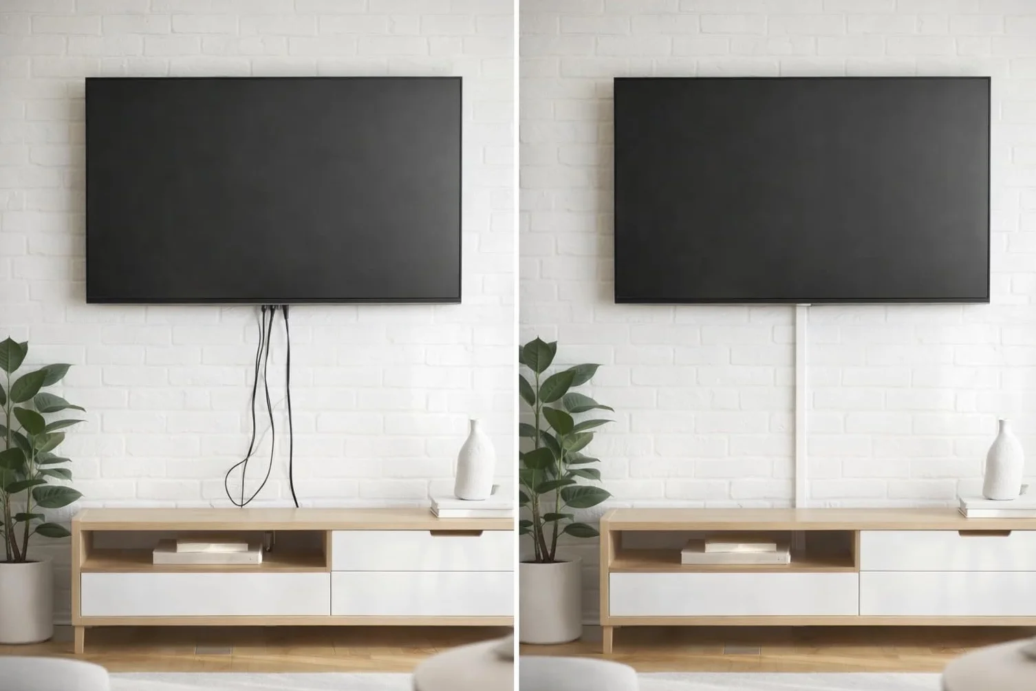 Goulotte autocollante en PVC de 10 m, blanche, flexible et adaptable, élégante pour une pose propre des câbles pour la maison et le bureau, 10 m, 25 x 16 mm, 10 x 1 m
