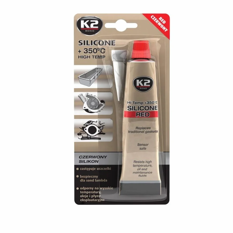 K2 B2400 Silicone haute température Rouge