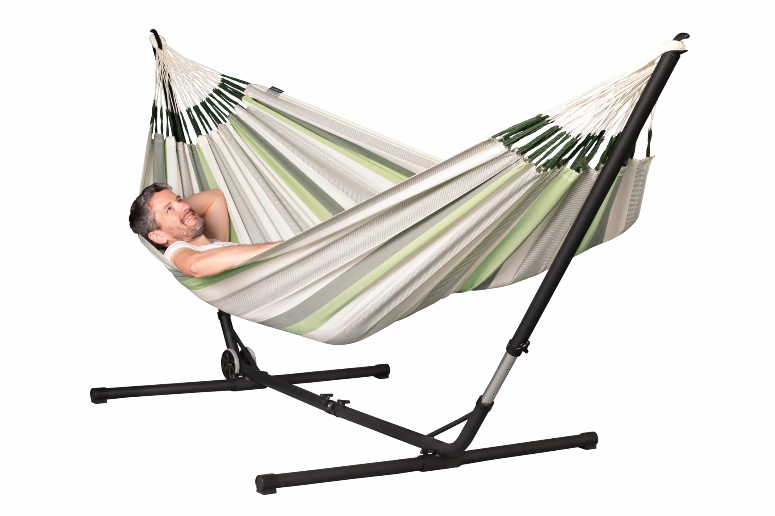 LA SIESTA® Esterel Anthracite Support en Acier galvanisé pour hamacs