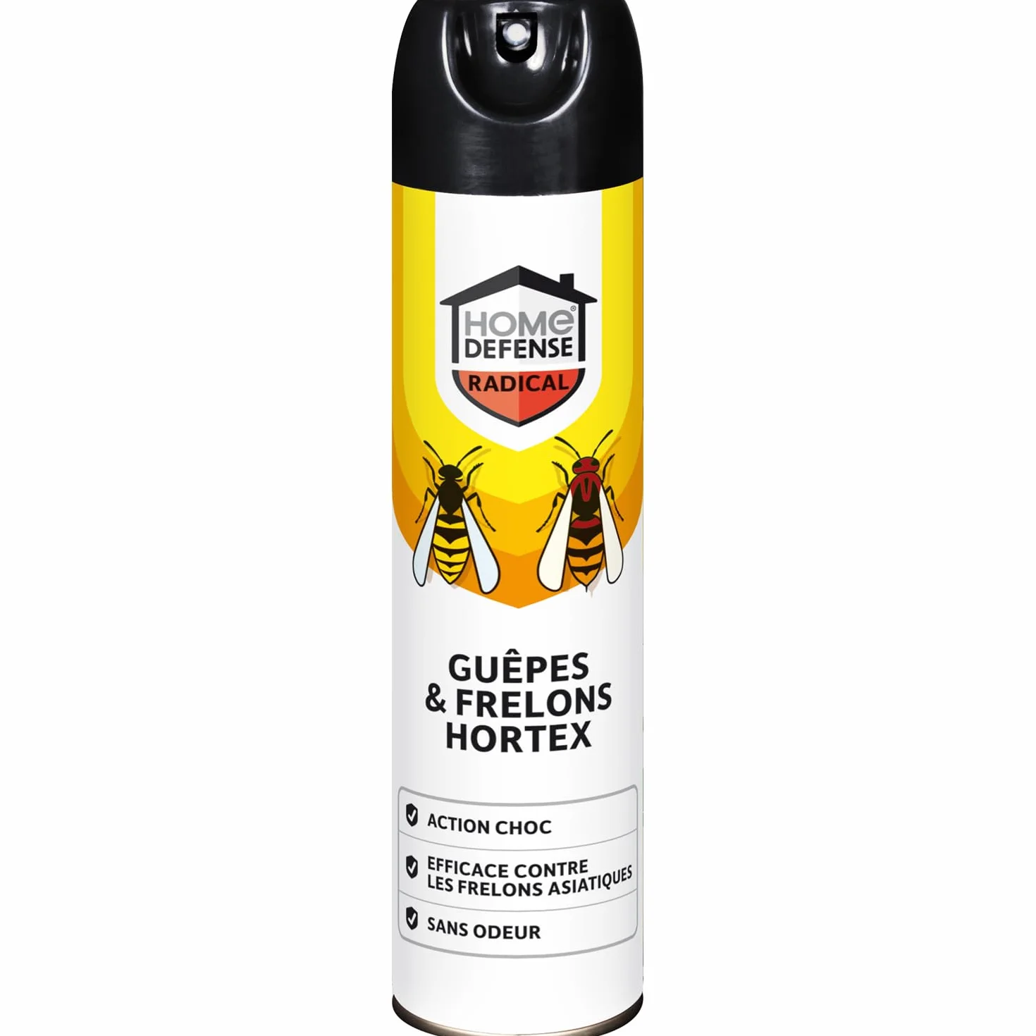 Aérosol Anti-Guêpes et Frelons 400 ml KB HOME DEFENSE HDGUEP - Efficace sur frelons asiatiques et insectes volants