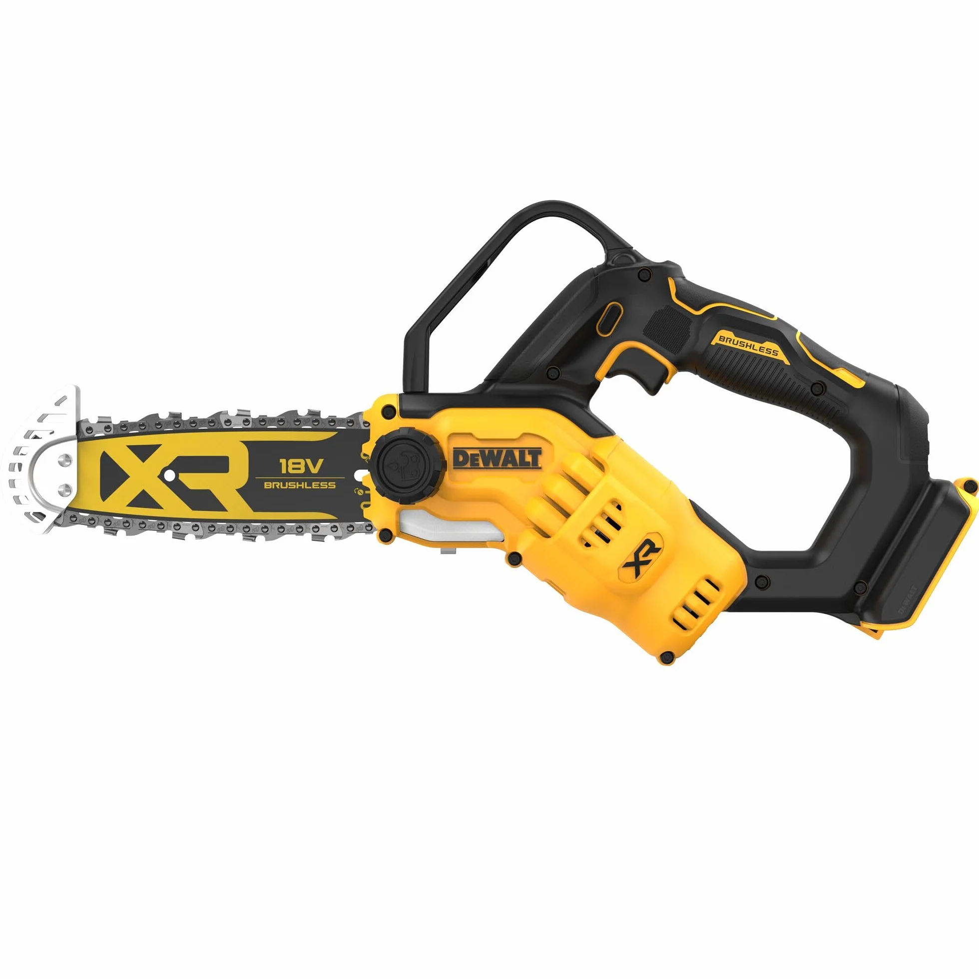 DEWALT- Tronçonneuse élagueuse XR 18V 20cm, Outil seul, DCMPS520N-XJ