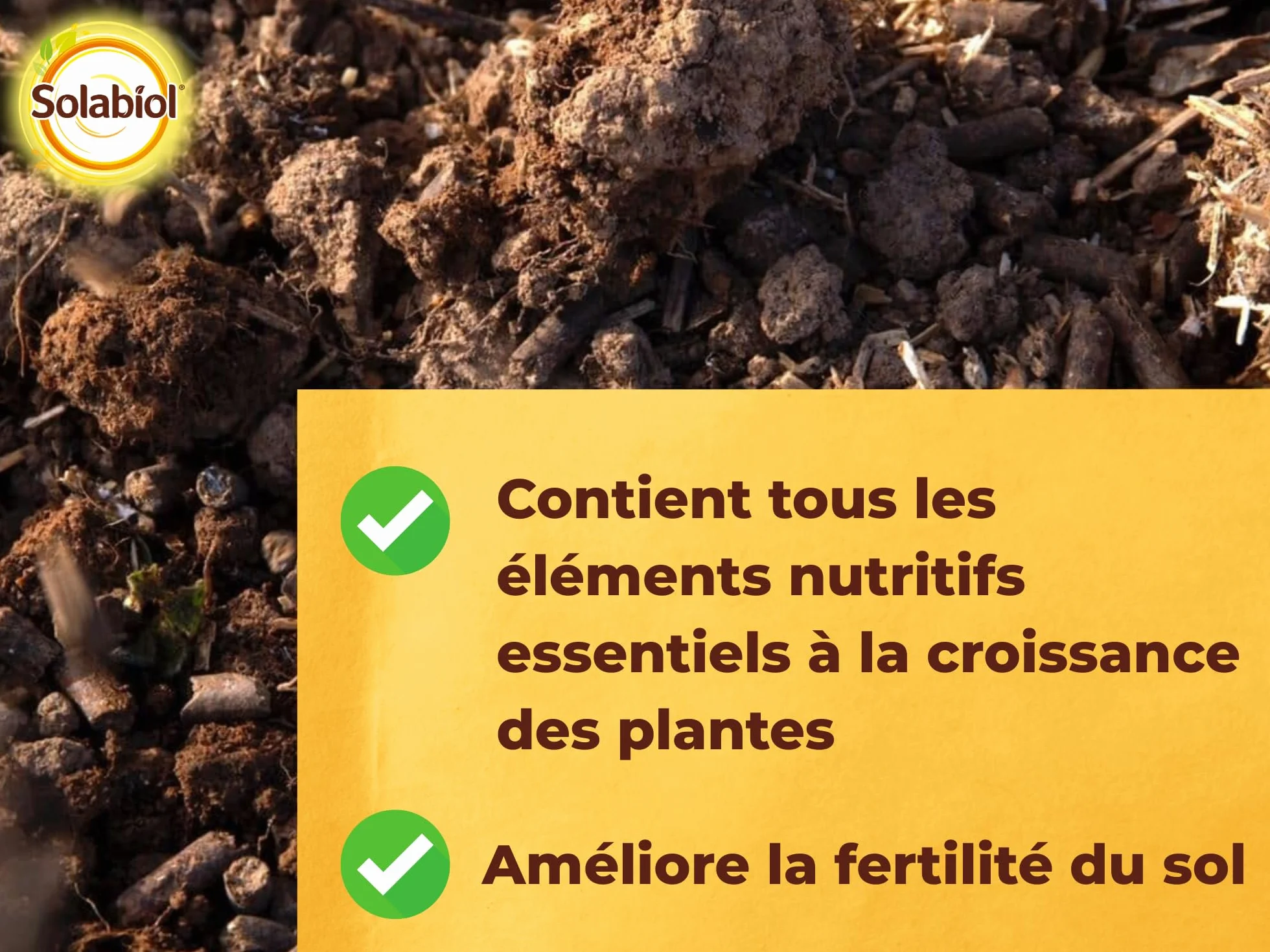 SOLABIOL Engrais Jardin Complet 5Kg - Utilisable en Agriculture Biologique - Double Action Starter & Nutrition Longue Durée