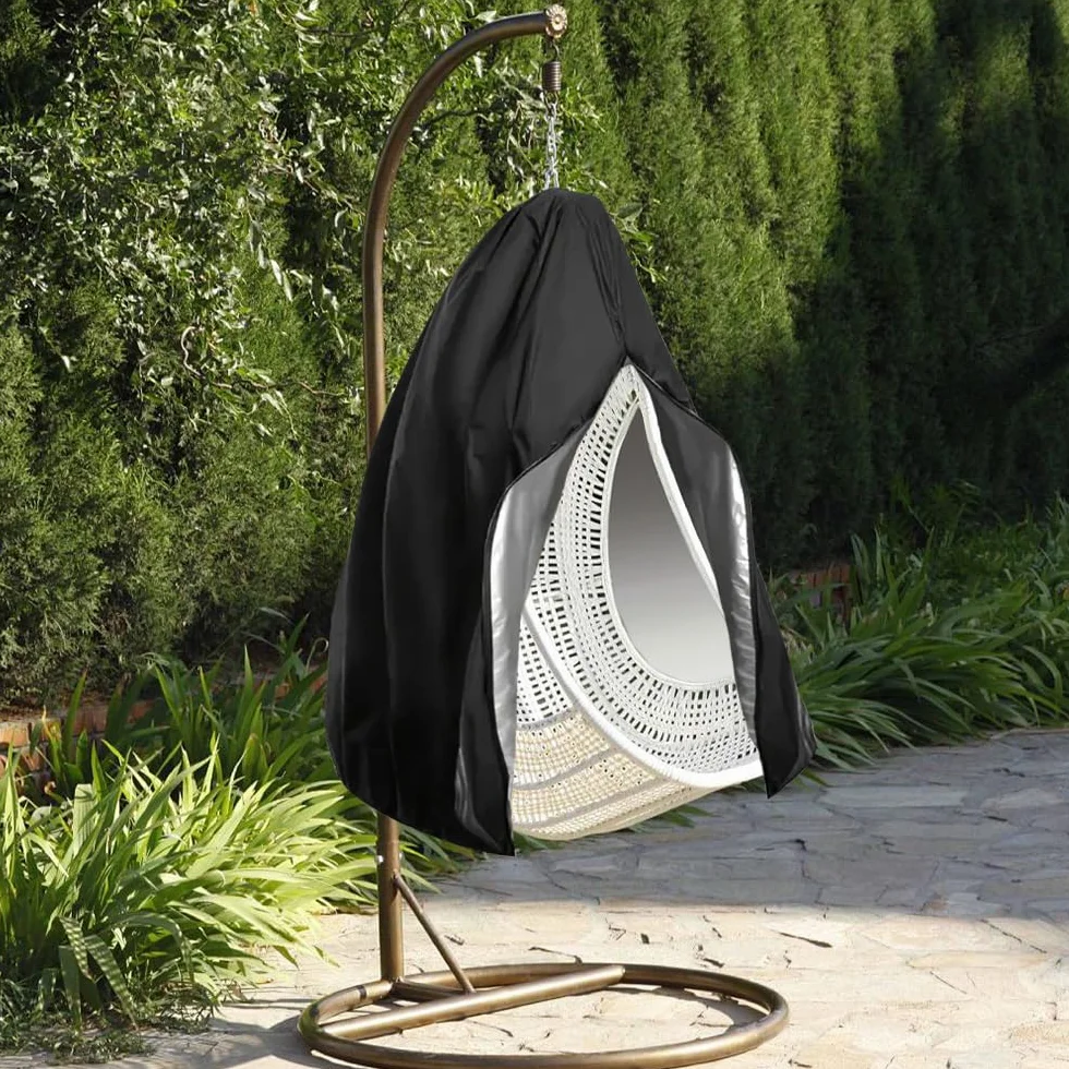 Housse de Chaise Suspendue Balancelle 210D Protection Extérieur avec Fermeture éclair
