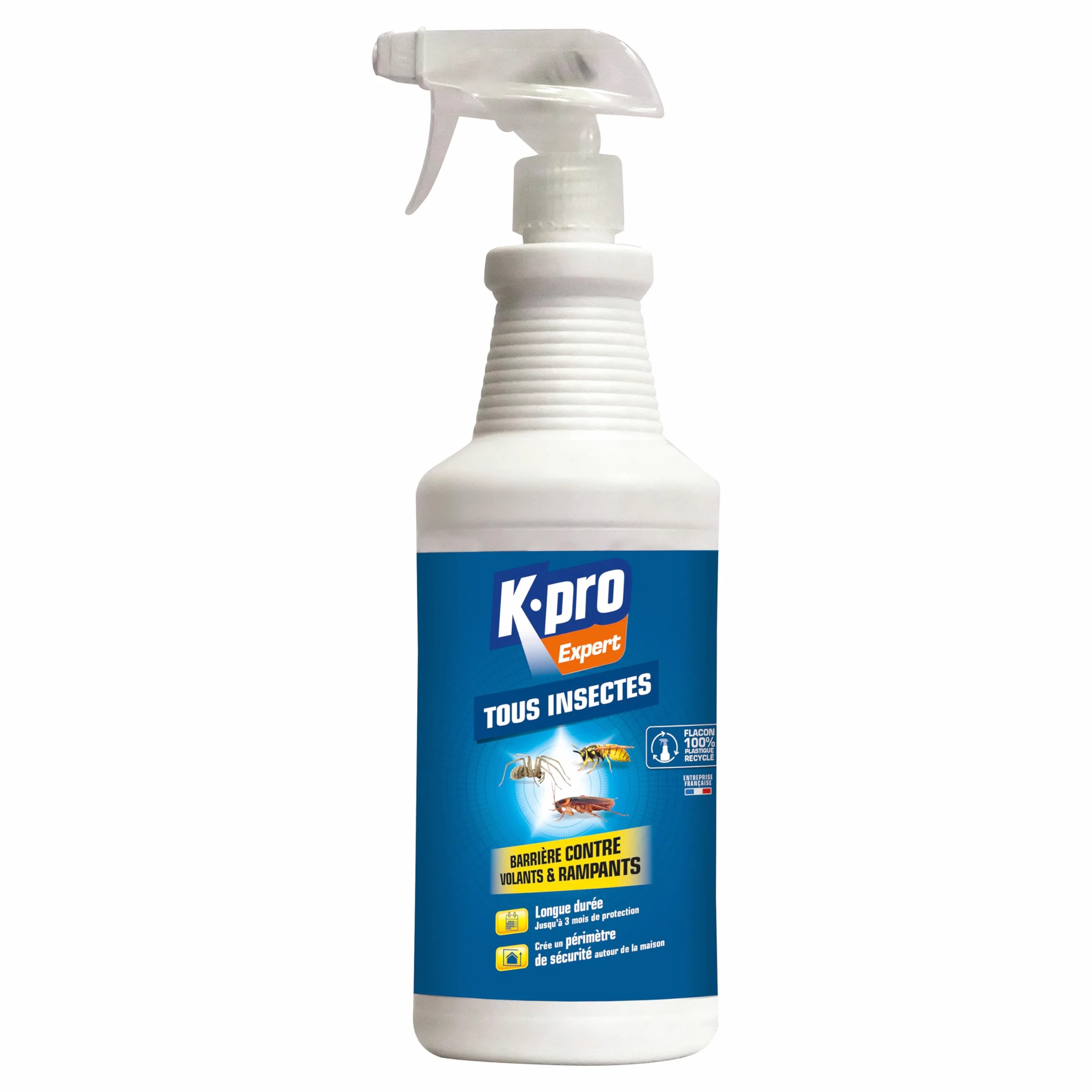 K.PRO Barrière Tous Insectes Volants et Rampants 1L - Effet Préventif et Curatif