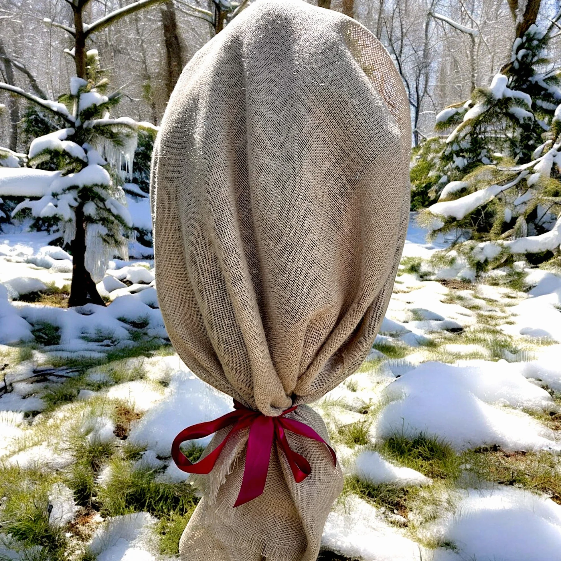 Tissu de jute 160 cm large - Tissu naturel pour plantes - Protection racines - Au mètre