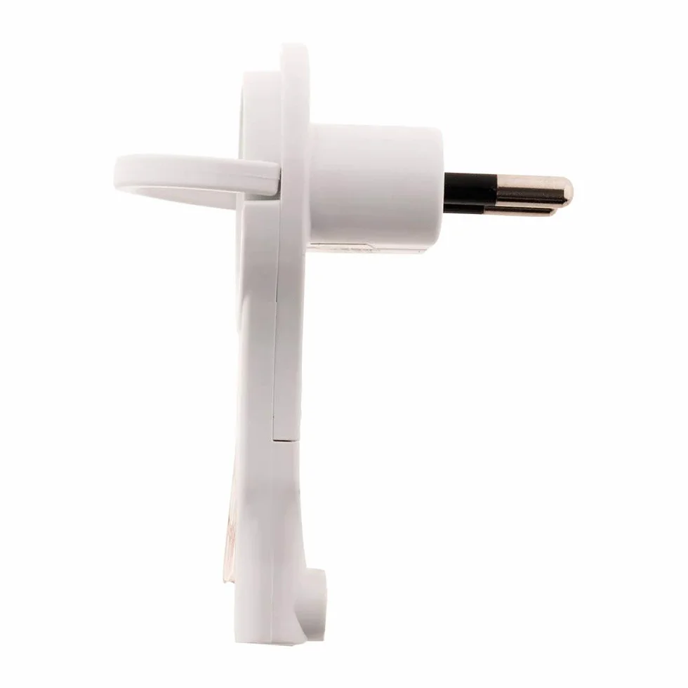 Zenitech Fiche mâle 2P 6A extraplate blanc