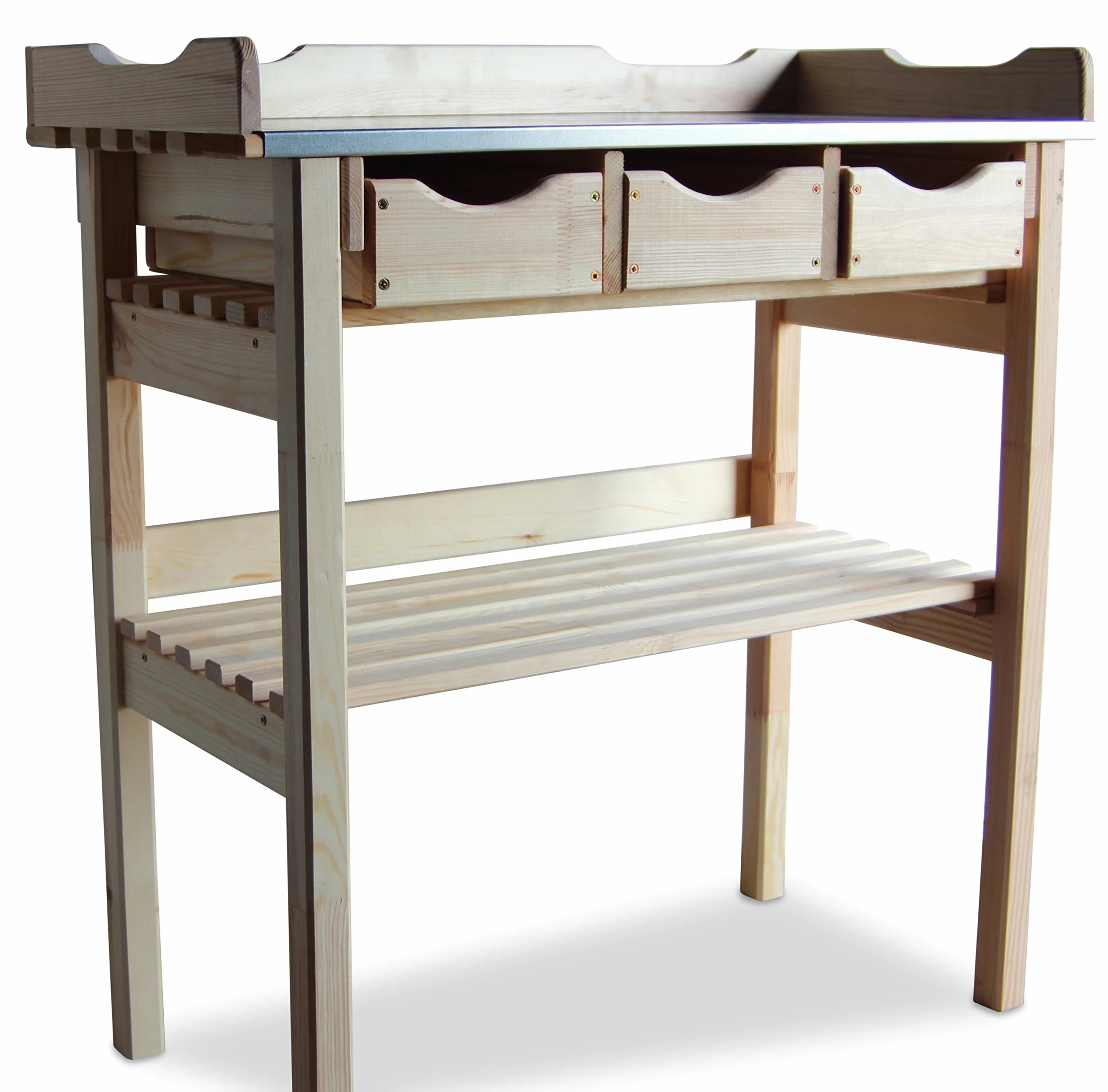 Table de Jardinage Naturel avec 3 tiroirs