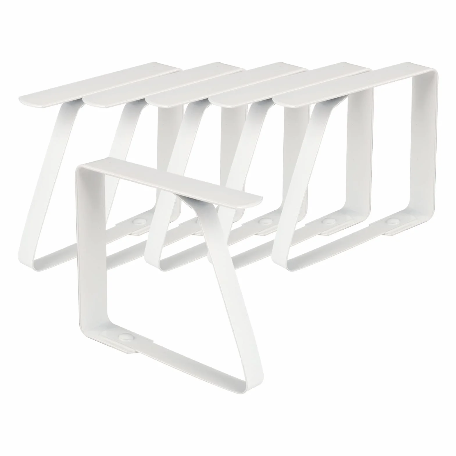 Pinces à Nappe en Acier Inoxydable Grand Format 8 x 7 cm pour Tables Épaisses 0-7 cm