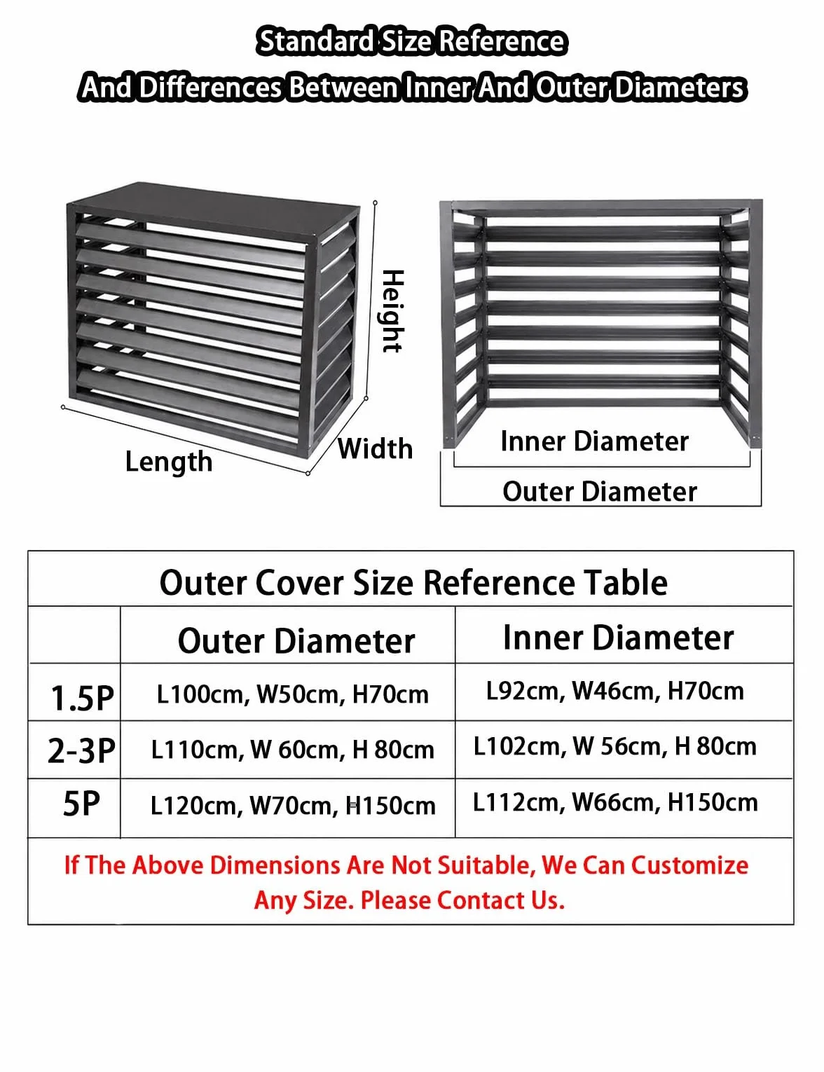 Cache Pompe à Chaleur Extérieur, Climatisation Cache Climatiseur Exterieur Zinc Plating Imperméable Protection Solaire Balcon