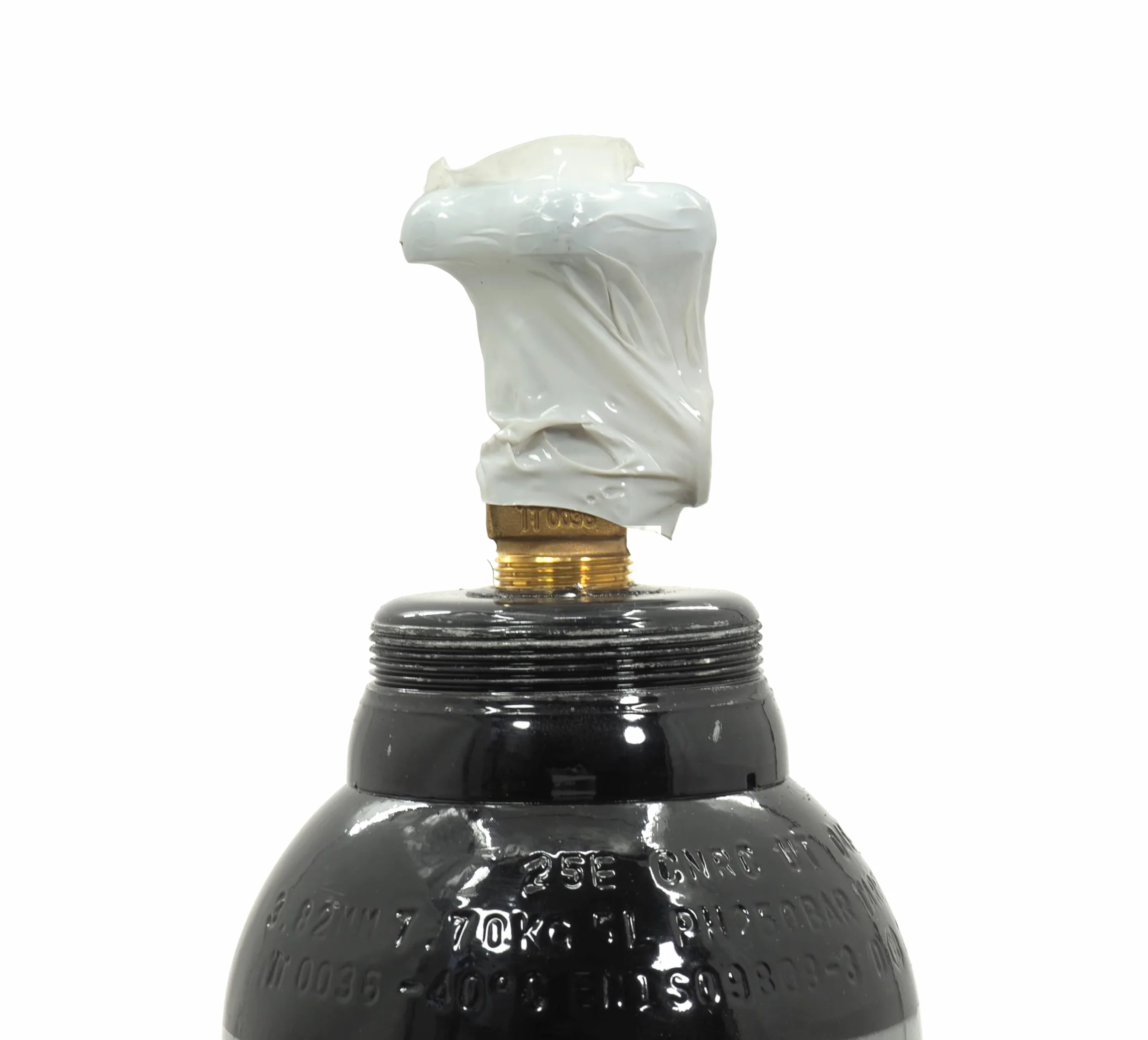 Bouteille de gaz d'azote remplie de 5 l + réducteur de pression 200 bar – Bouteille de nitrogène W24.32 150 bar 0,8 m³ – Gaz de protection pour climatisation Test d'étanchéité et pneus (30 l/min