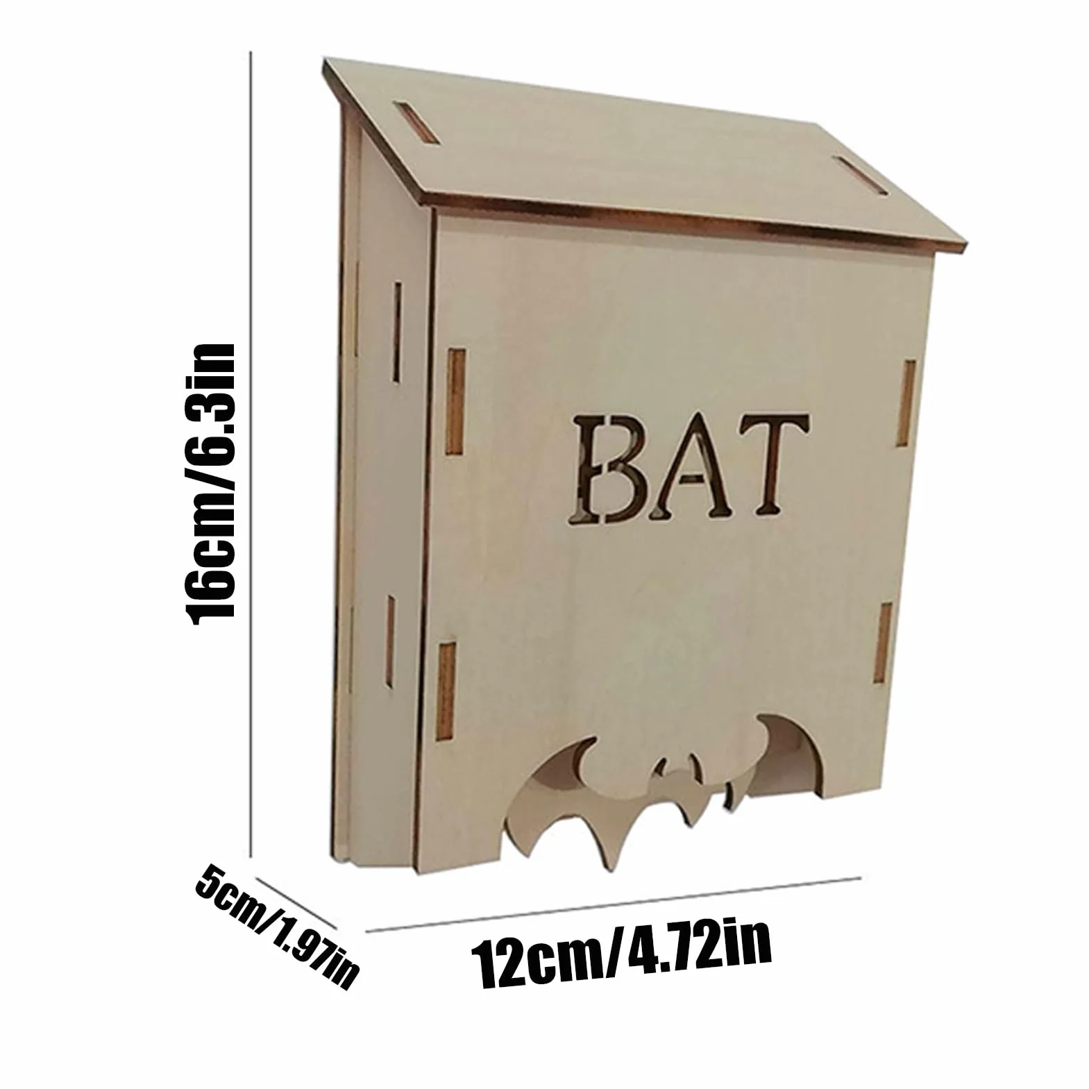 Abri en Bois pour Chauves-Souris Gîte d'Extérieur pour Jardin