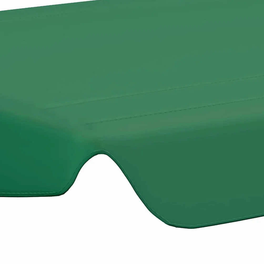 vidaXL Toit de Remplacement pour Balançoire Imperméable Vert 188/168x145/110 cm
