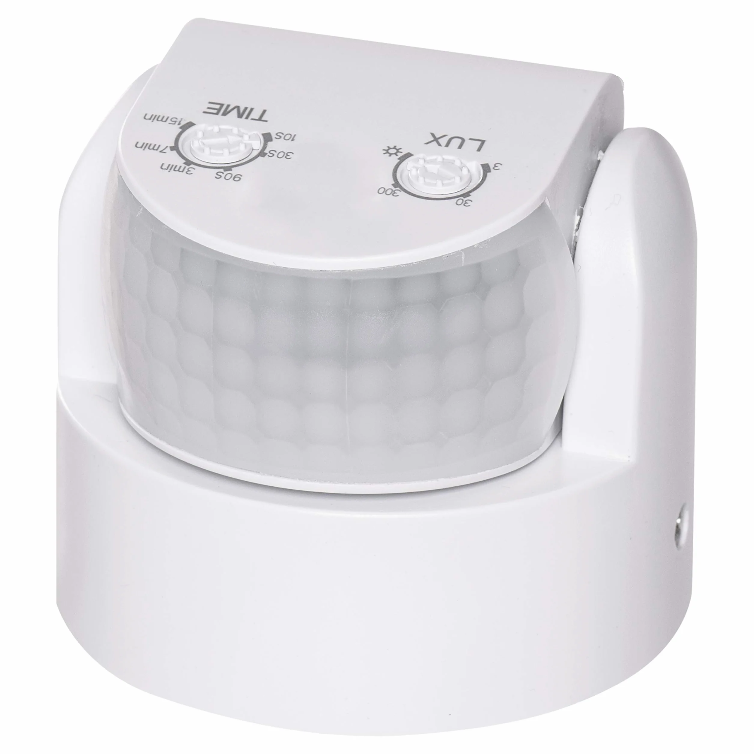 EMOS - Détecteur de mouvement infrarouge étanche - Portée 12 m - Sensibilité 3-2000 Lux - Angle de détection 180° - Durée de commutation 10 Sek à 15 Min - 230 V pour montage en surface