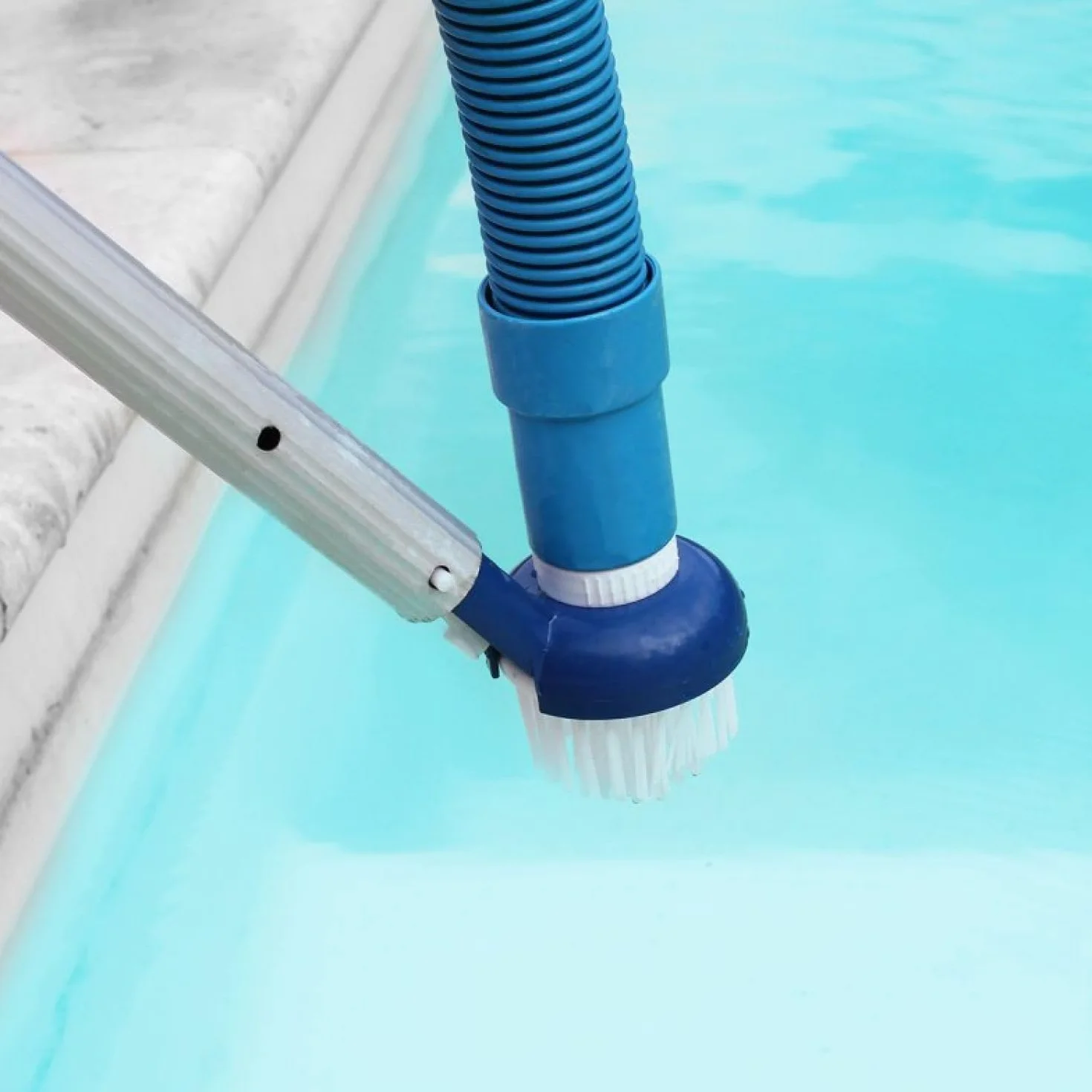 Lixinor Tête de Brosse d'angles aspirante Bleu pour Manche Standard ou télescopique