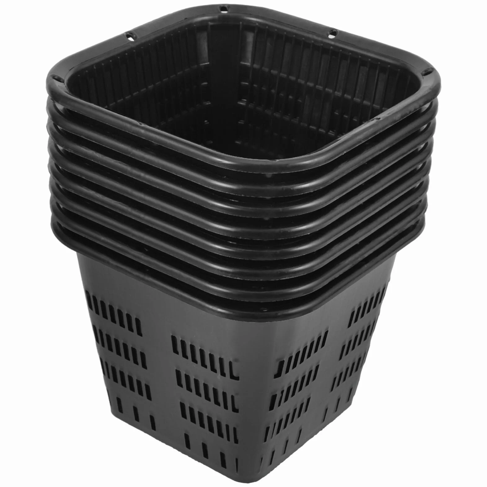 Supvox Lot de 8 paniers à légumes hydroponiques - Pot en maille carré plastique