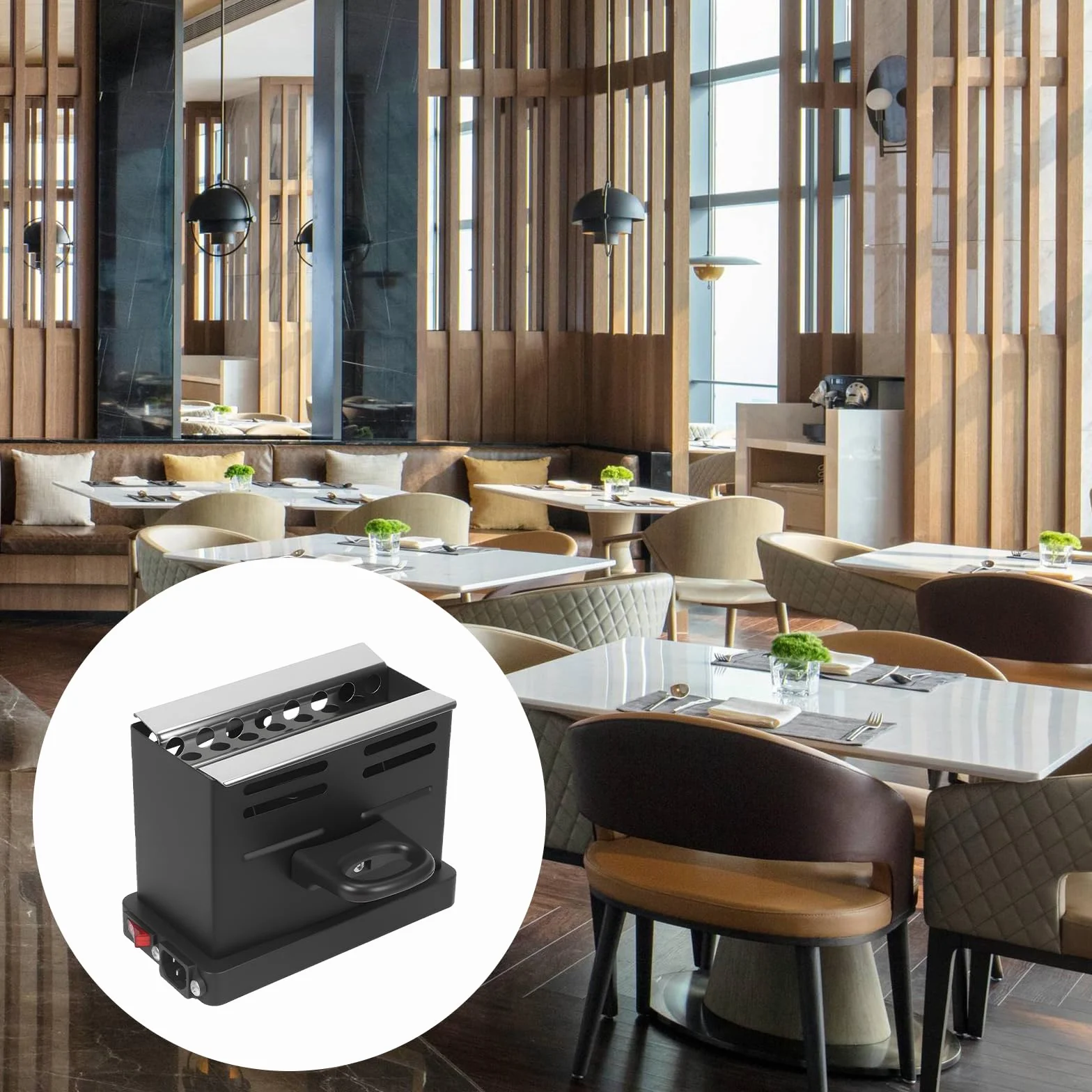 Allume-charbon électrique 800 W pour barbecue chicha