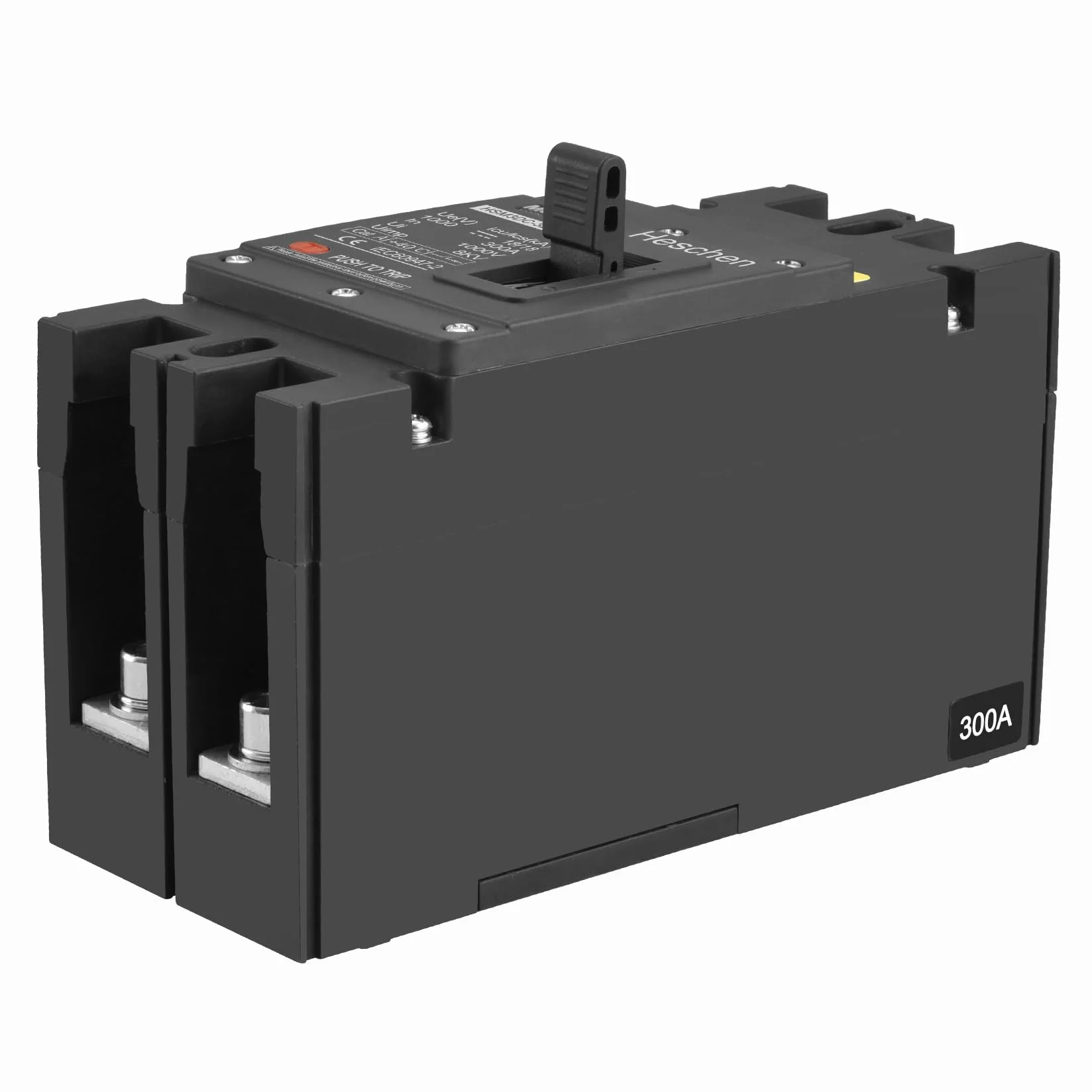 Heschen MCCB HSM3DC-320 Disjoncteur 2 pôles DC1000V 300A Disjoncteur photovoltaïque pour système solaire PV Système de réseau