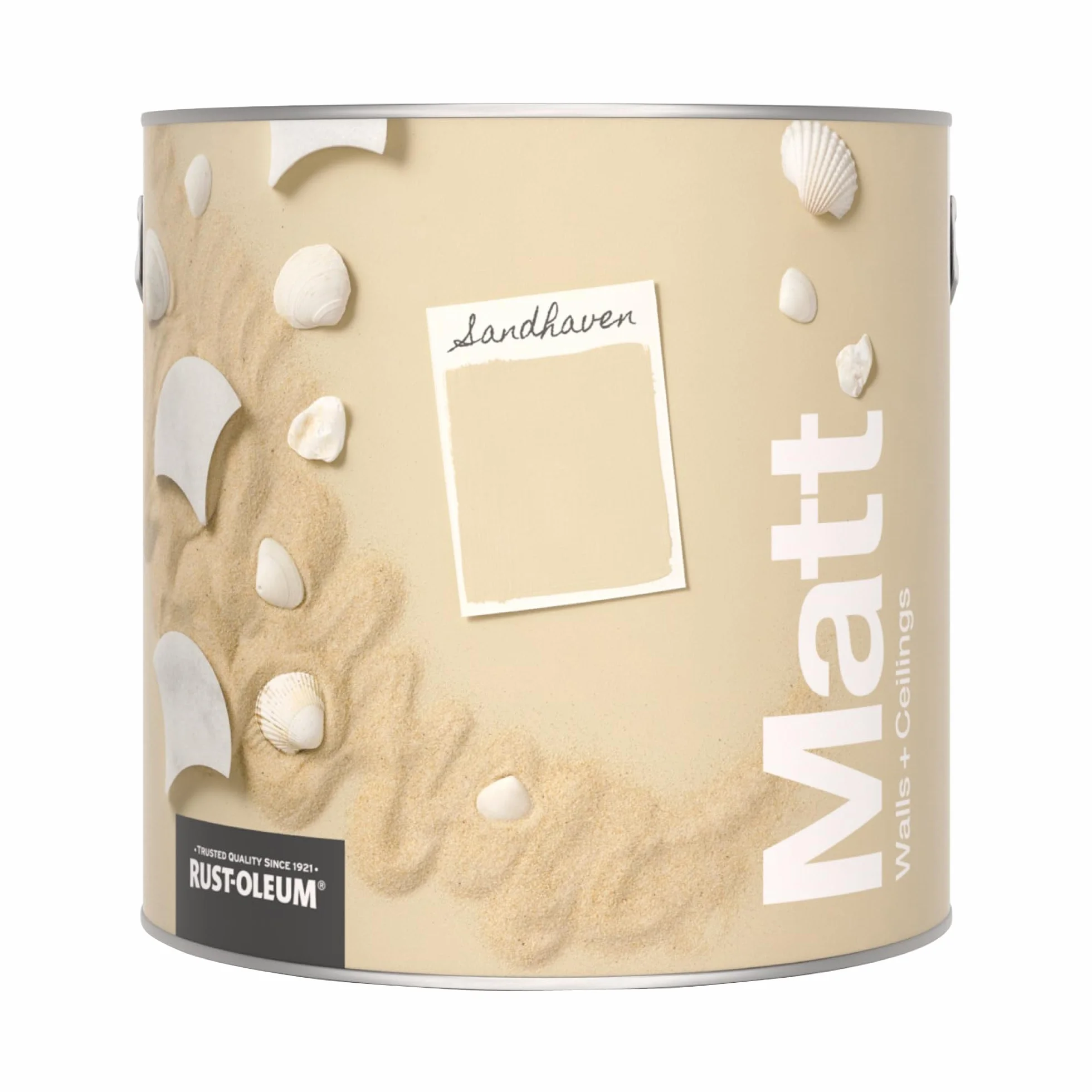 Rust-Oleum Peinture Mate Murs et Plafonds Beige - Sandhaven 2,5L