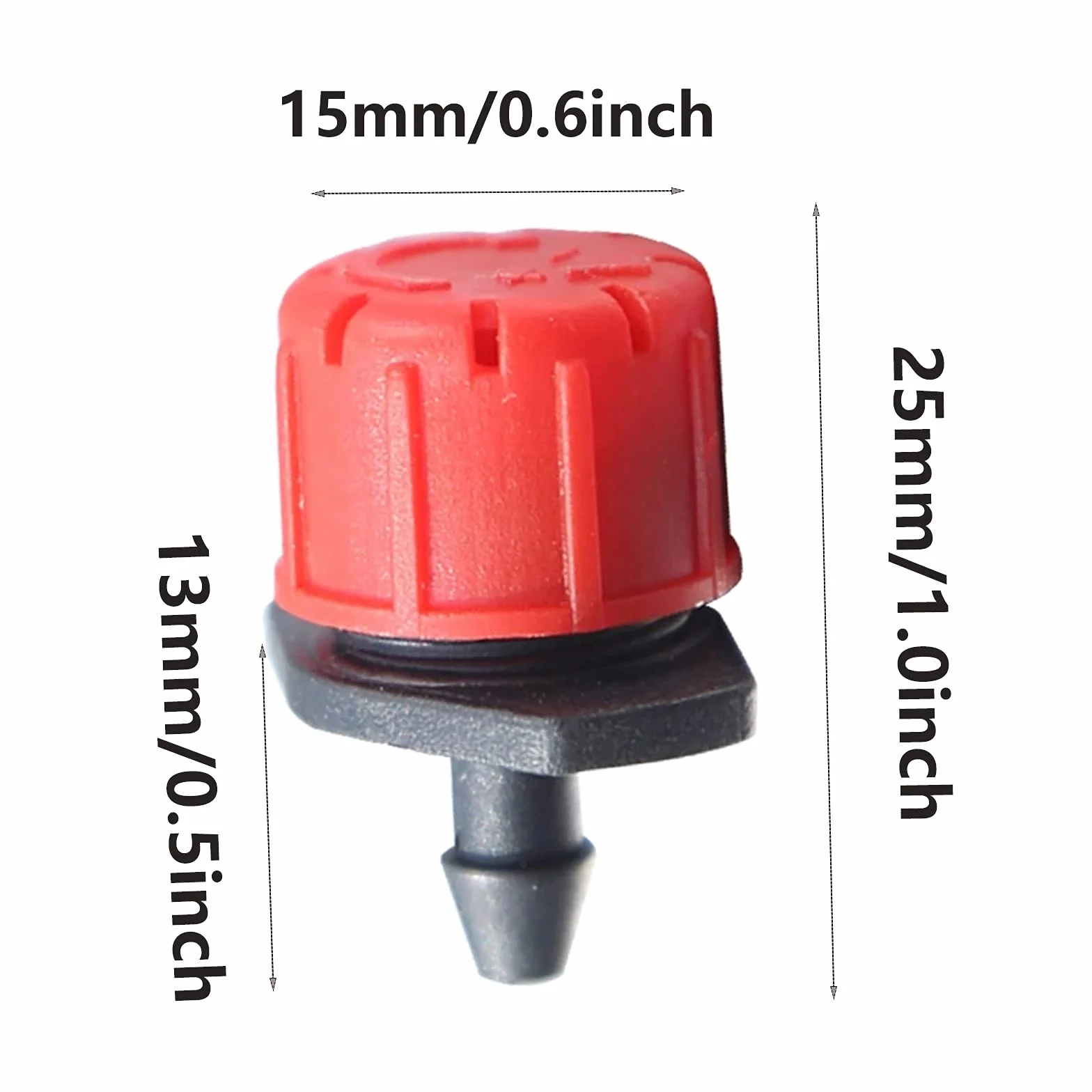 Goutteurs d'Irrigation Réglables 100 Pcs Micro Goutteur en Plastique Huit Trous pour Jardinage