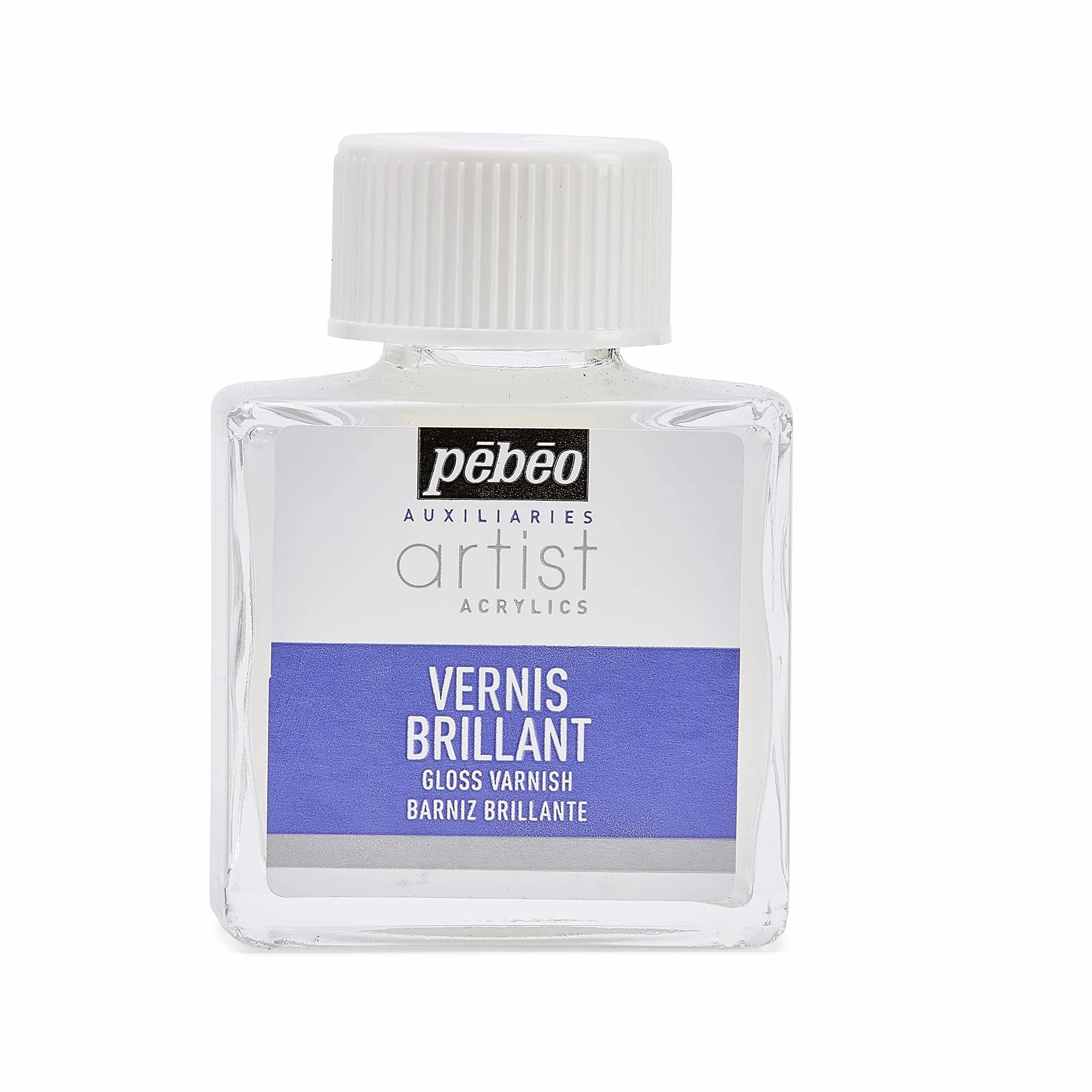 Pébéo Peinture Vernis Acrylique Brillant Phase Aqueuse 1 Flacon de 75 ml 520100