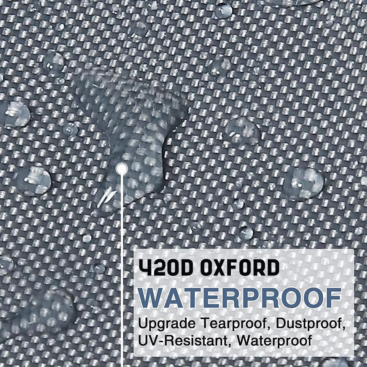 GARPROVM Sac de rangement pliable 200 l Tissu Oxford imperméable indéchirable 125 x 32 x 50 cm