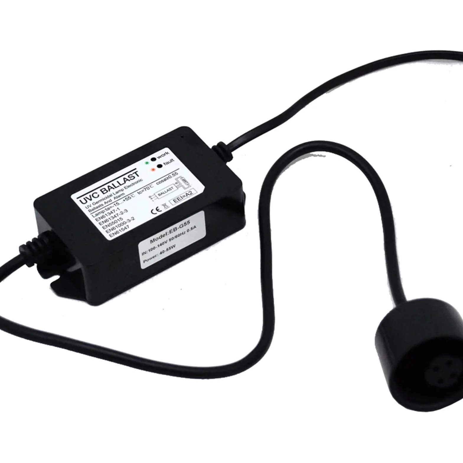 Générique Compatible avec Le Ballast EB-G55 40-55W avec Voyant Lumineux et Alarme sonore for Les systèmes de désinfection de l'eau(220V EU)