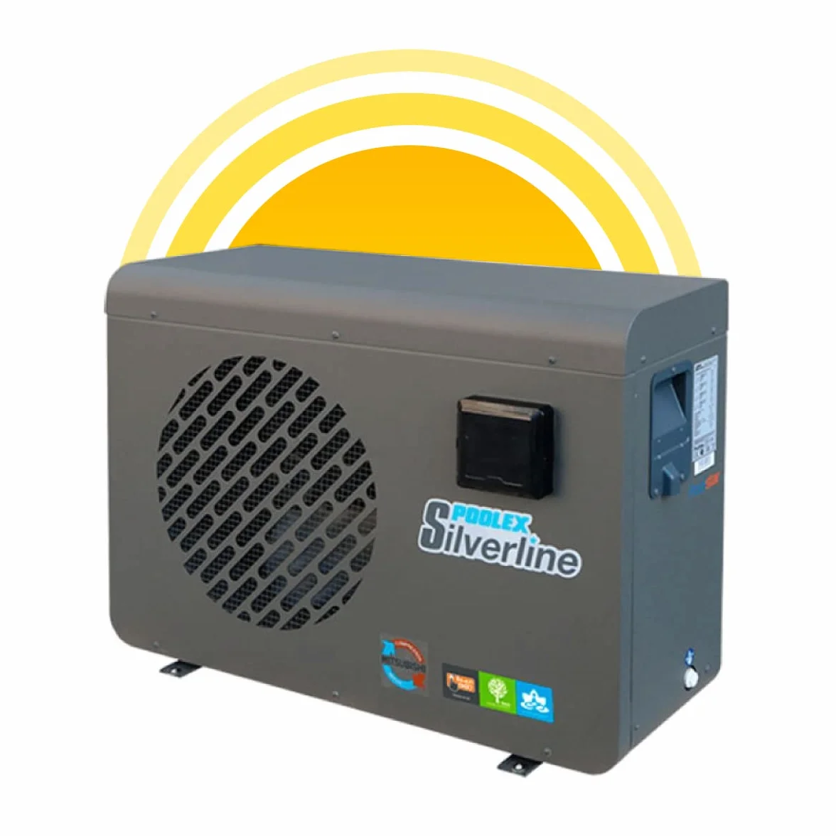 POOLEX PC-SLP090 Silverline 90 Pompe à Chaleur Piscine 9kW 40-50m3