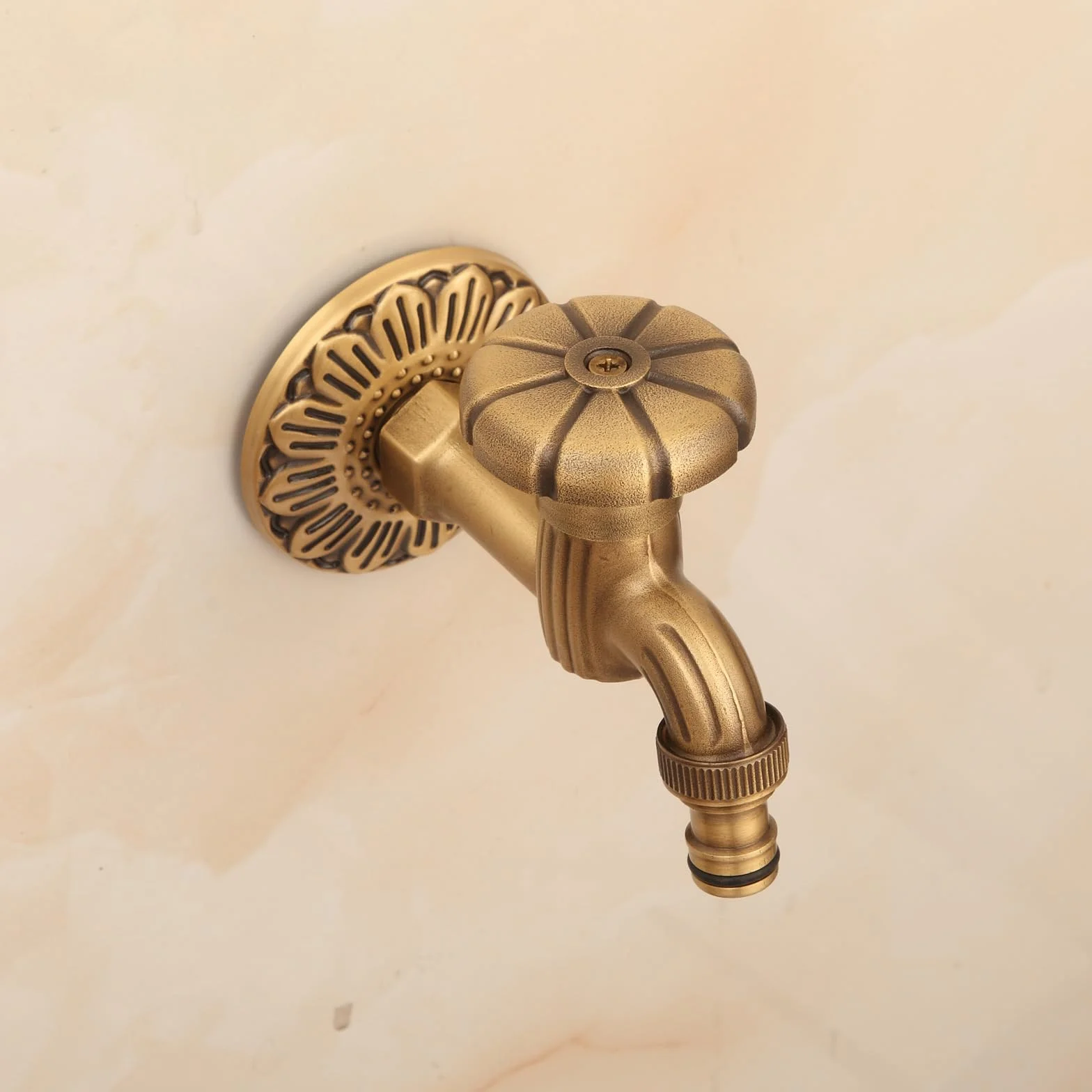 Robinet de Jardin Style Renaissance 1/2" Laiton Gargouille Fontaine Design