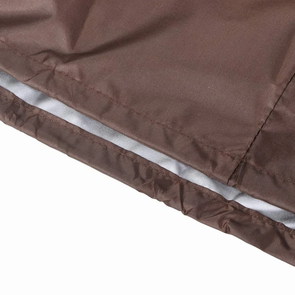 Wakects Housse de Protection pour Coffre de Rangement Extérieur, Imperméable, 123 x 62 x 55 cm, Café