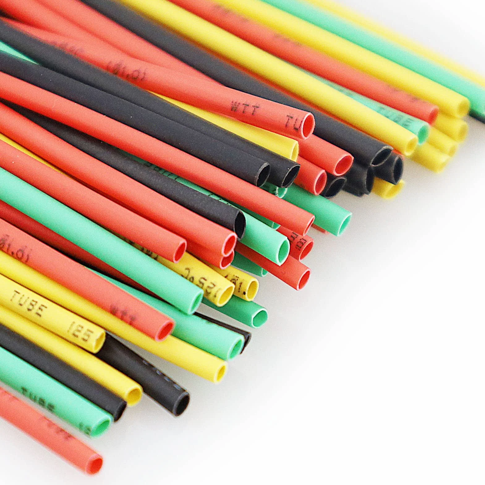 164 pièces Gaine thermorétractable - Kit de câble thermorétractable pour câble électrique 2: 1 Manchon de câble thermorétractable d'isolation électrique 5 couleurs en 8 tailles