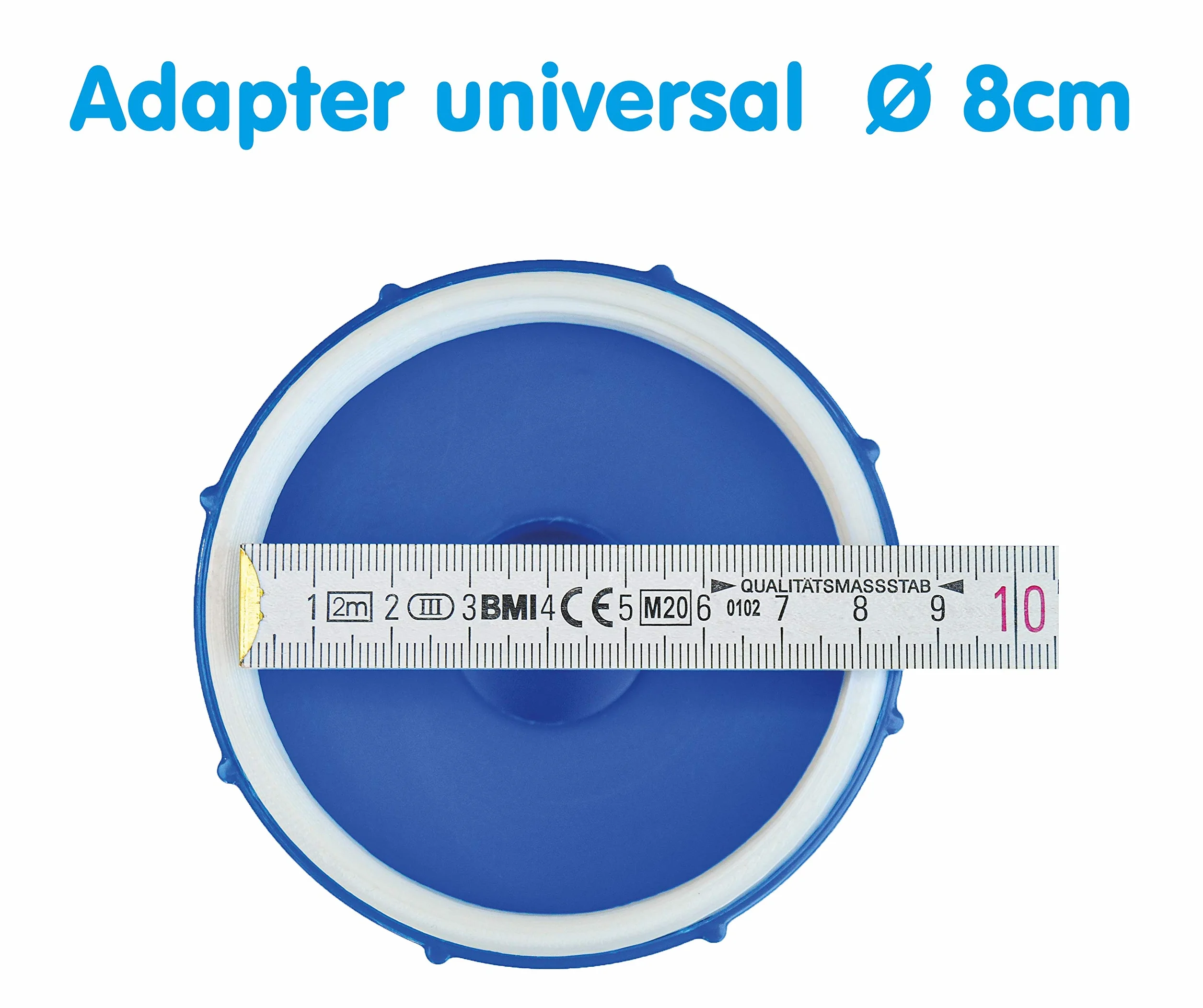 Adaptateur universel aspirateur sol raccord vis 80 mm 82 mm 88 mm tuyau 32 mm bleu blanc