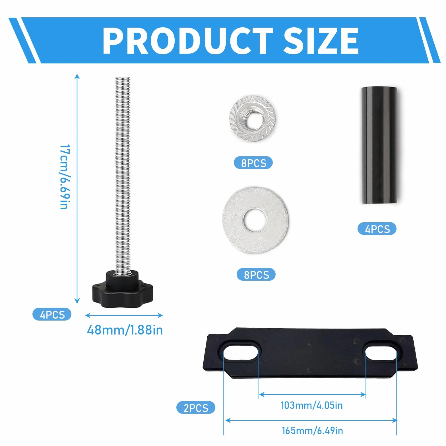 Kit de montage pour plaques de sable - Aide au démarrage SUV - Traction boue neige