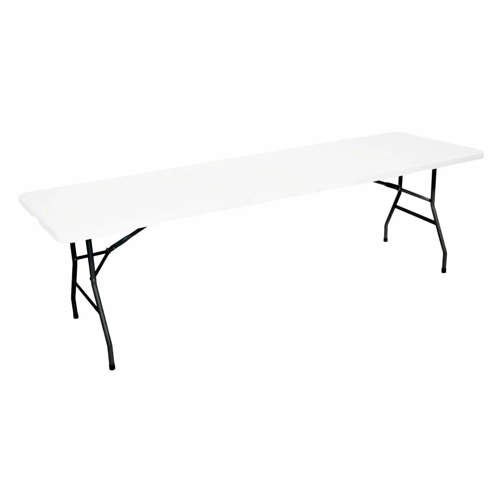 Oxeo Table Pliante Jardin Multifonction 244cm 10 Places Camping Pique-Nique