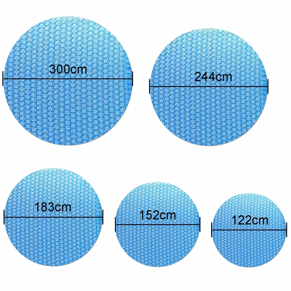 Bâche à Bulles Piscine Ø 183 cm Chauffage Solaire Couverture Chauffante Ronde Hors Sol