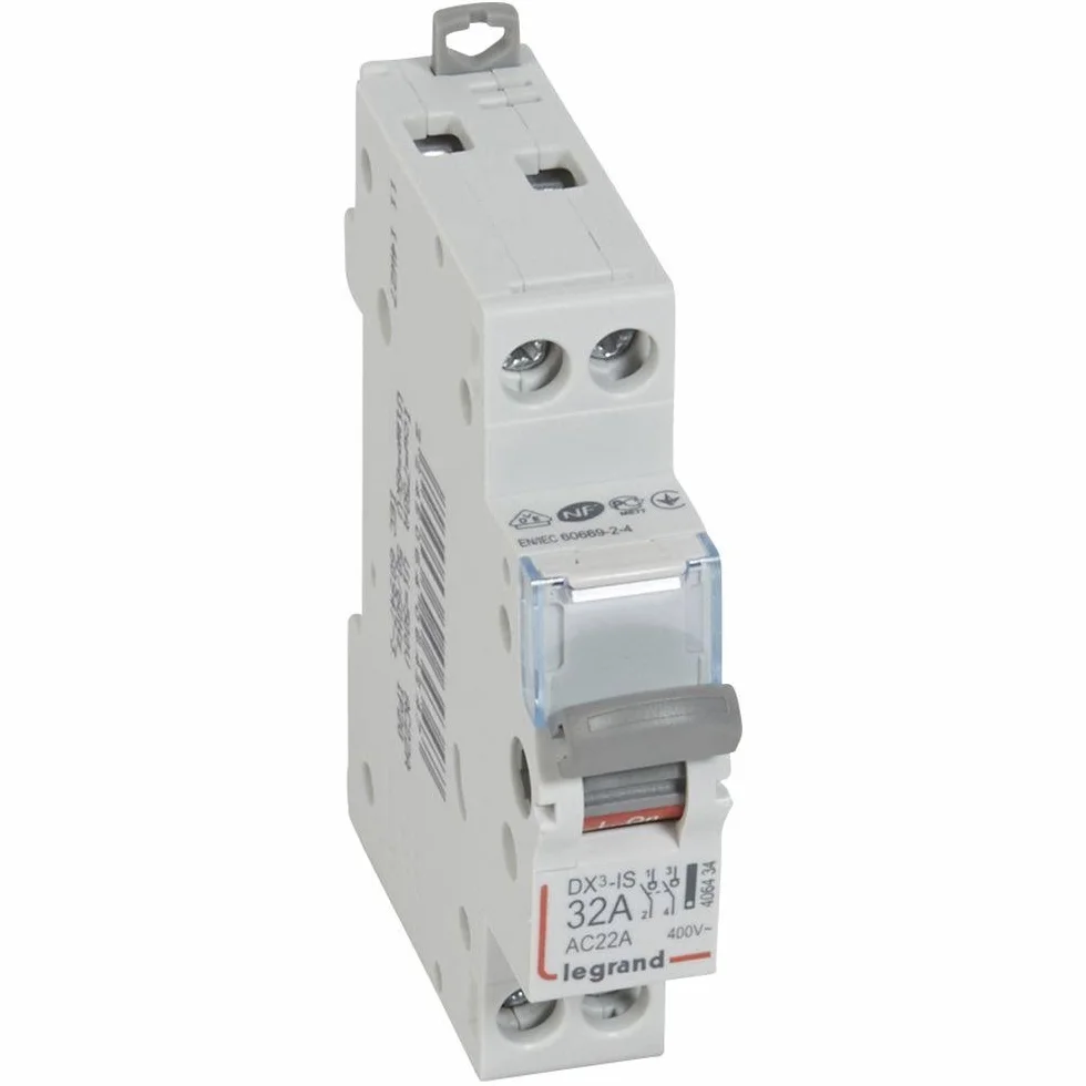 Interrupteur-sectionneur DX³-IS 2P 400V~ - 32A - 1 module