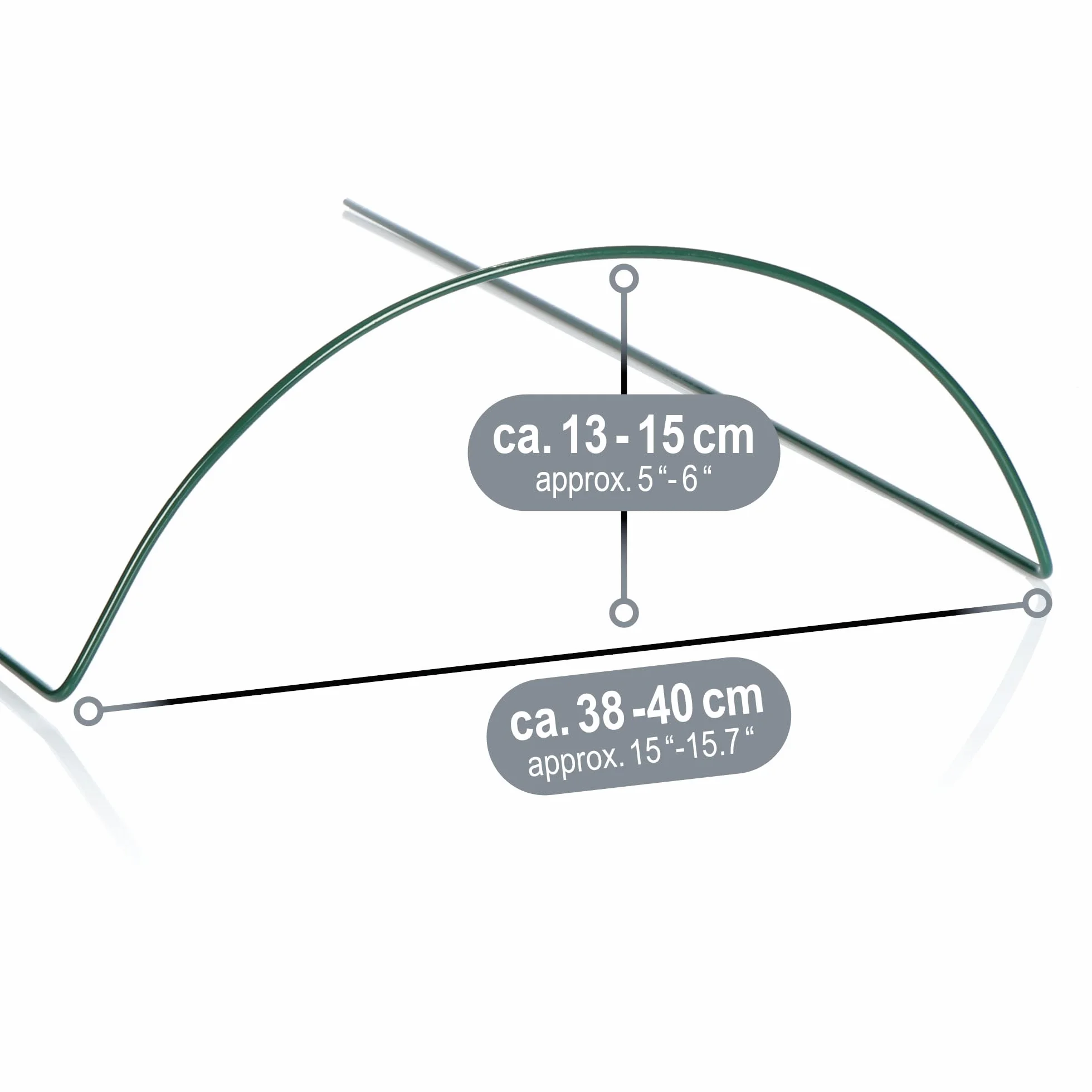 COM-FOUR® 3X Porte-Fleurs Support de vivaces pour Fleurs 35 cm - Support de rosiers Plantes Jardin Balcon