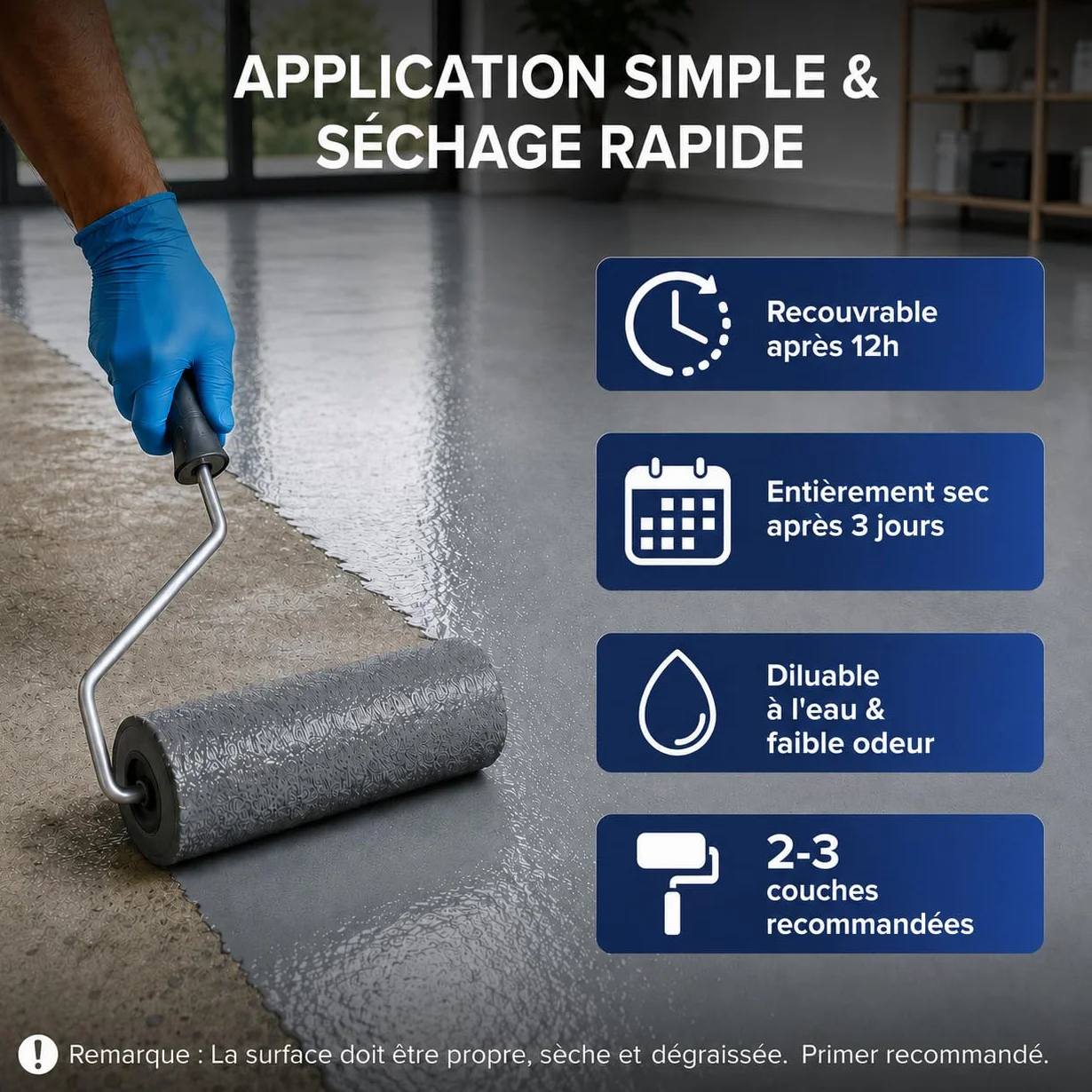 Plid® Plastique liquide intérieur extérieur gris argenté 5 L – Peinture béton imperméable protection sols et murs