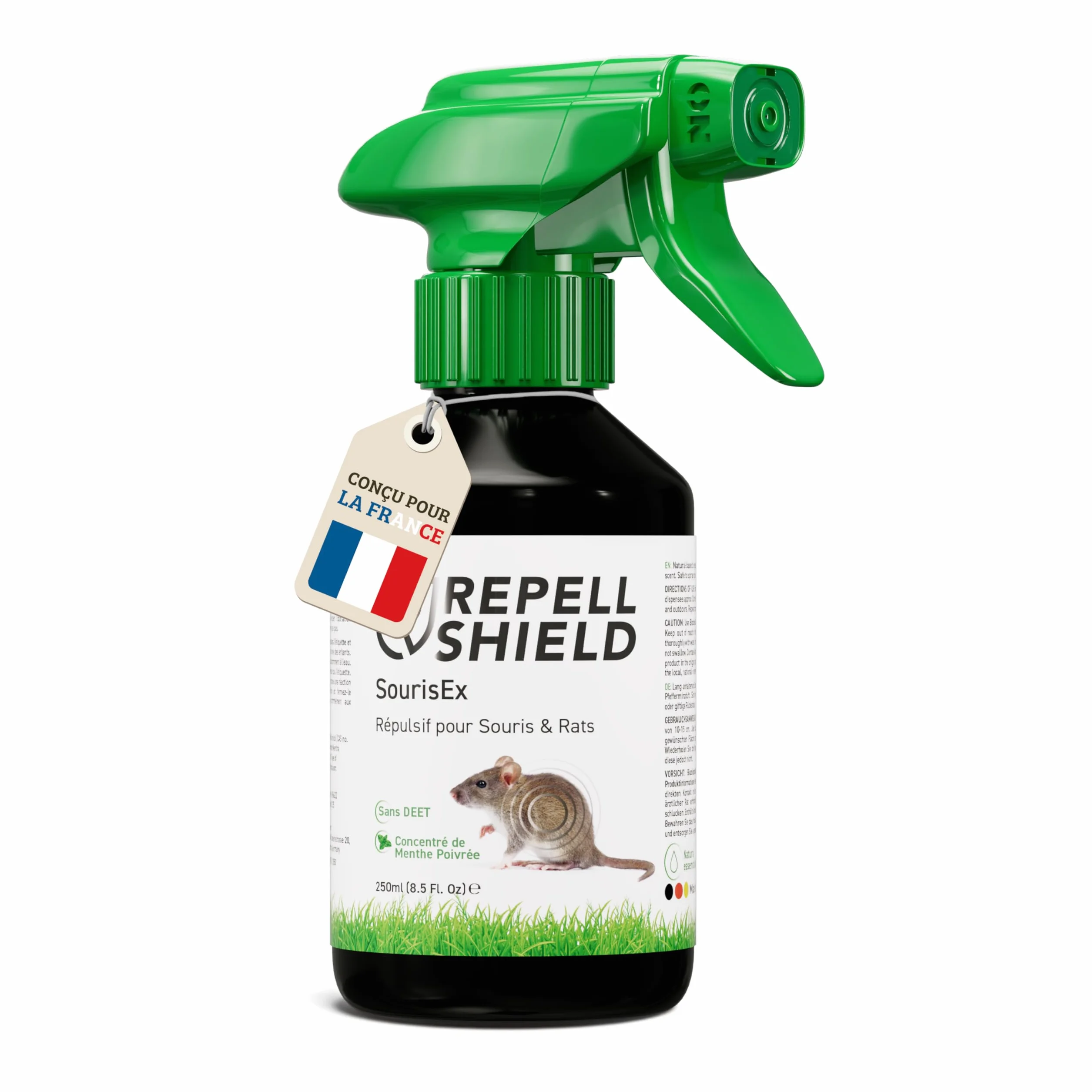 Répulsif Anti Souris & Anti Rat 250ml Non Tachant Huile Essentielle Menthe Poivrée